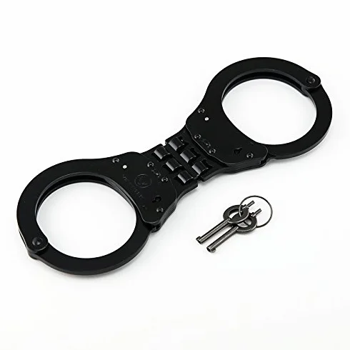 VIPERTEK Manette di alta qualità con lucchetto doppio incernierato in acciaio, edizione polizia, di grado professionale
