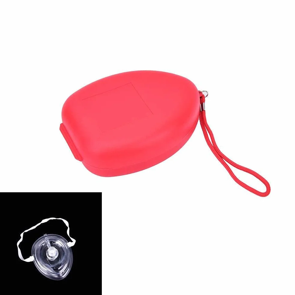 CPR Rescue Mask, primo soccorso, custodia rigida con cinturino
