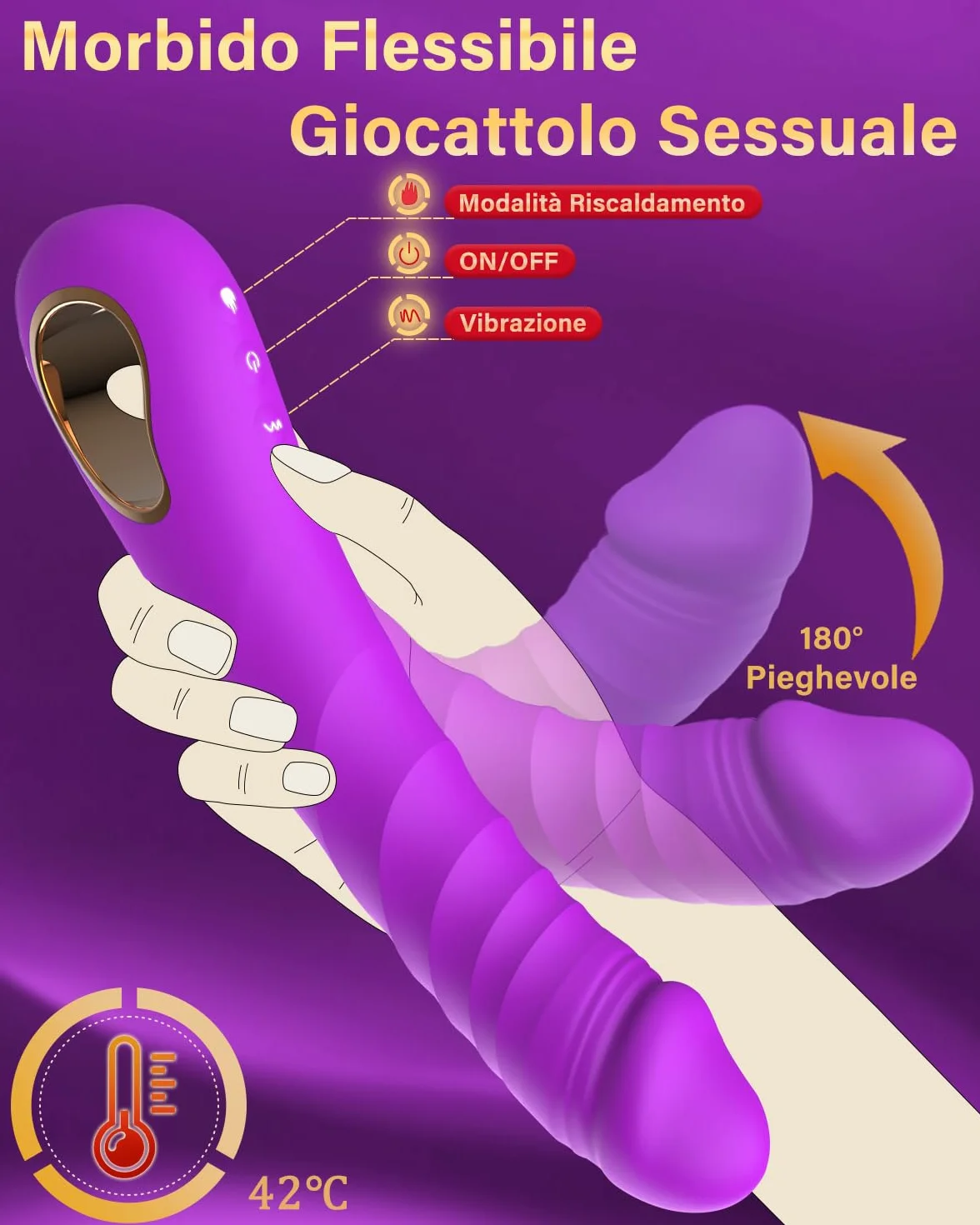Vibratoreper Donna Professionale Vibratore con 10 Modalità Dildo Realistico Sexytoysys Coppia Vibratoriper Donna Sex Toys Sessuali per Donna Stimolatore Succhia Clitoride Femminile