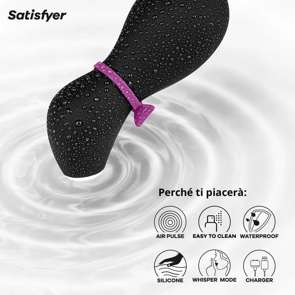 Satisfyer Pro Penguin Next Generation Vibratore a Onde di Pressione con 11 Modalità, IPX7 Impermeabile