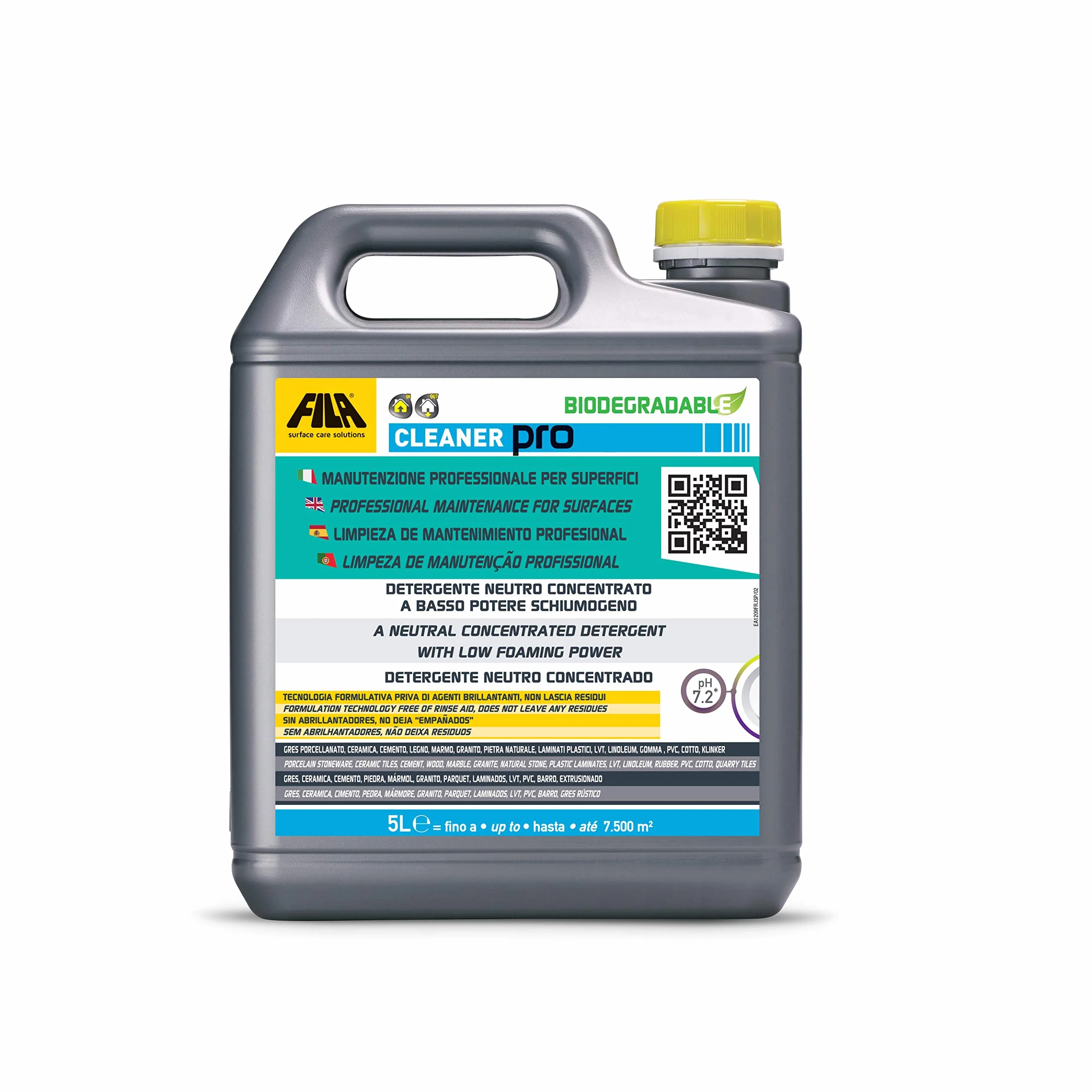 FILA CLEANER PRO Detergente Universale per Pavimenti Concentrato 5L