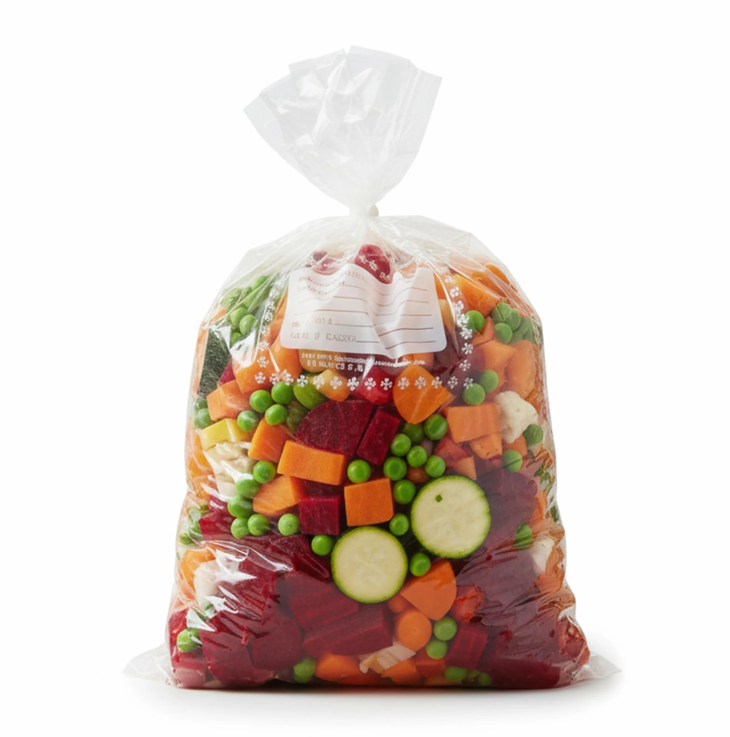 FRIO 90 Sacchetti Gelo Misura Media 23x32 cm | Confezione Risparmio per Alimenti, Freezer e Cucina | Buste Congelatore con Laccetti ed Etichetta | Antistrappo e Resistenti, Maxi Scorta