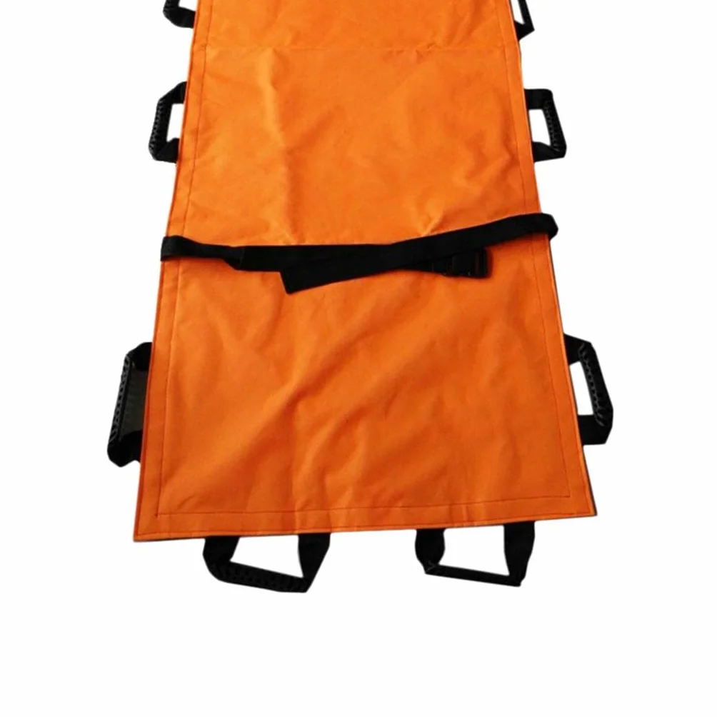 Barella di Emergenza in Lega di Alluminio Antiscivolo 195x70 cm Arancia
