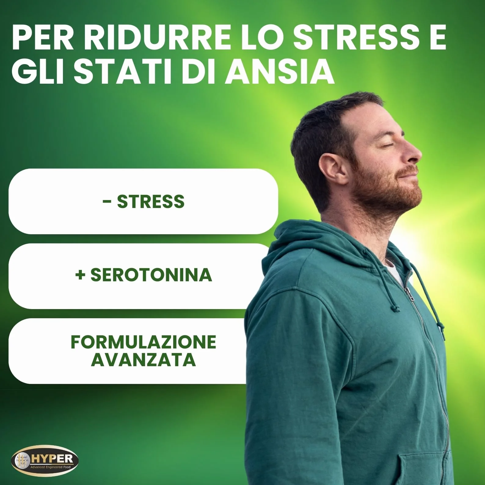 Hyper Good Life 60 Cpr - Integratore Alimentare Con Iperico Erba di San Giovanni, Griffonia e Rodiola Rosea - Riduce lo Stress e Favorisce un Naturale Stato di Serenità e Benessere