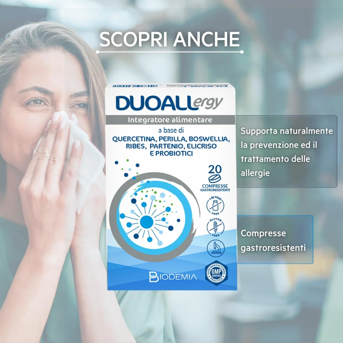 GPP | DUOALLERGY® GOCCE 3+, Integratore Alimentare Bambini 3+, Sambuco, Ribes Nero, Perilla, Elicriso, Boswellia, Quercetina, Supporta la Prevenzione e il Trattamento delle Allergie-Flacone 30ml
