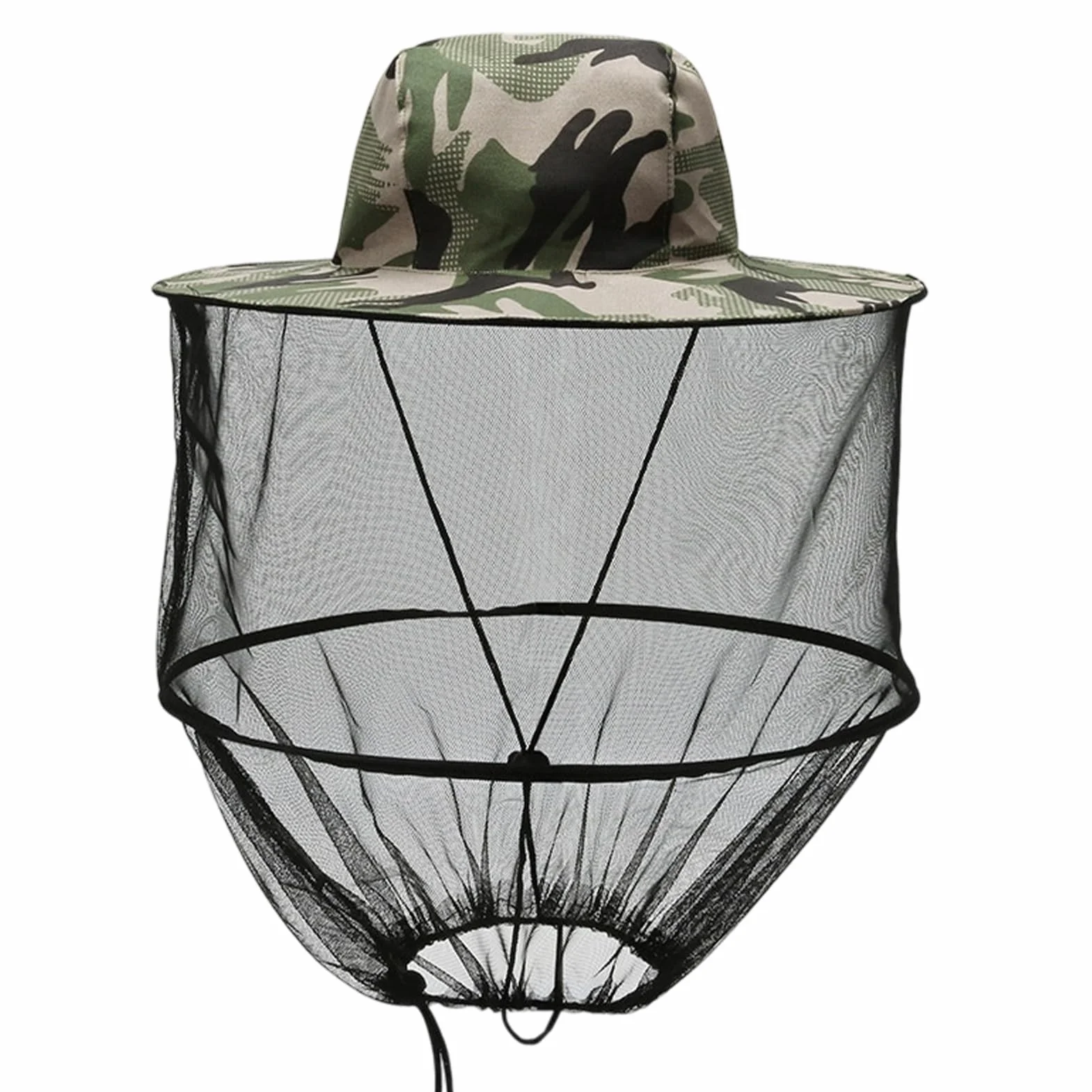 Cappello da apicoltore con velo zanzariera tesa larga protezione solare anti-zanzare