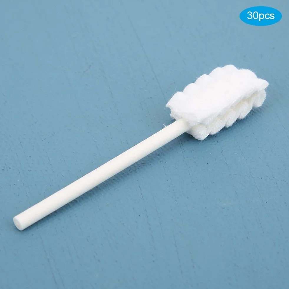 Yolispa Pulitore per Lingua Neonato, 30 Pezzi pulitore Orale per Neonati spazzolino da Denti per la Pulizia della Bocca del Neonato Stick per la Cura Dentale per Bambini da 0 a 36 Mesi