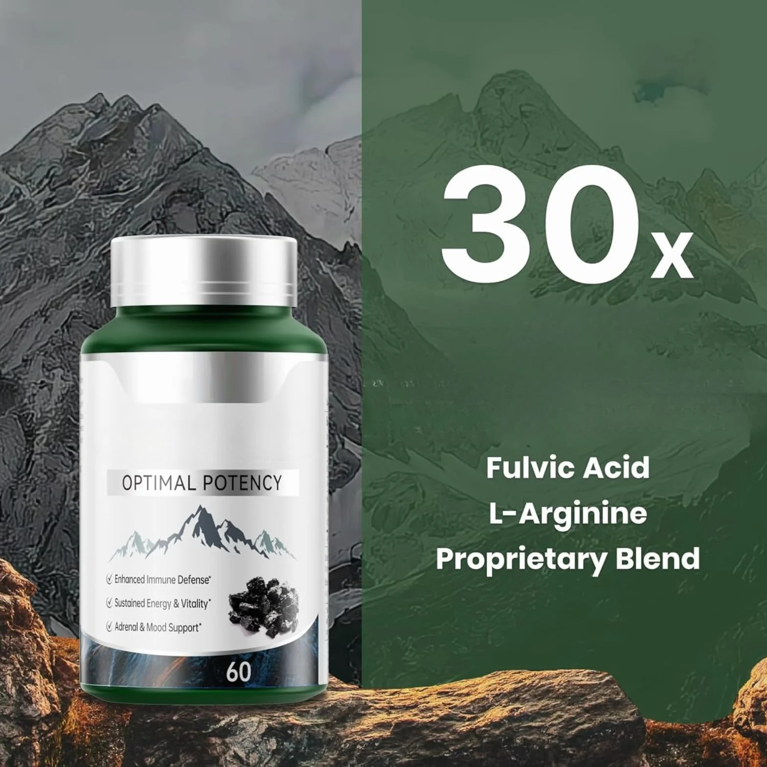 Essenza dell'Himalaya entrambi - Potere extra, Resistenza e Supporto immunitario, non OGM. 1pcs