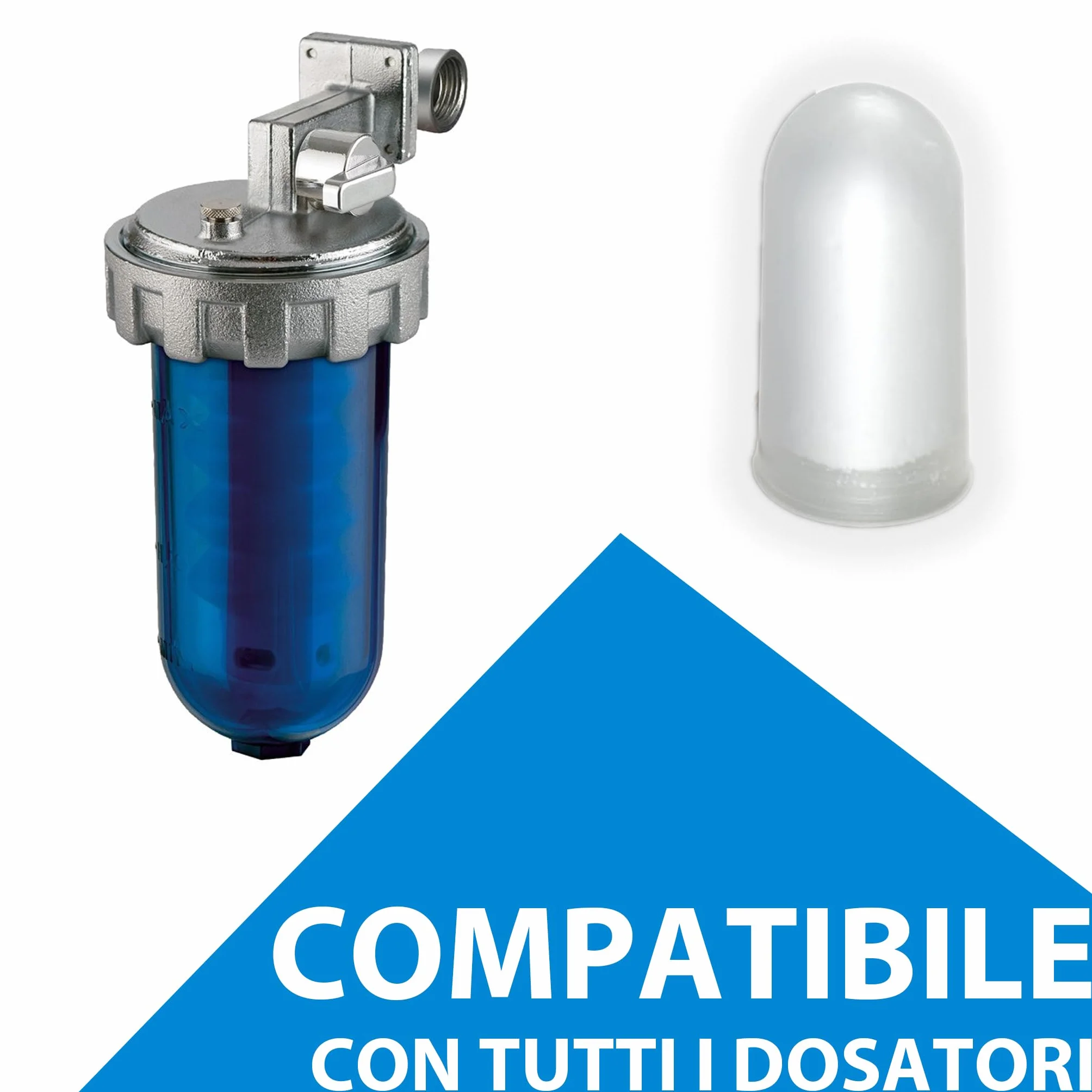 Cartucce Polifosfati per Caldaia Ricarica Universale 10 Pastiglie Anticalcare Anticorrosivo