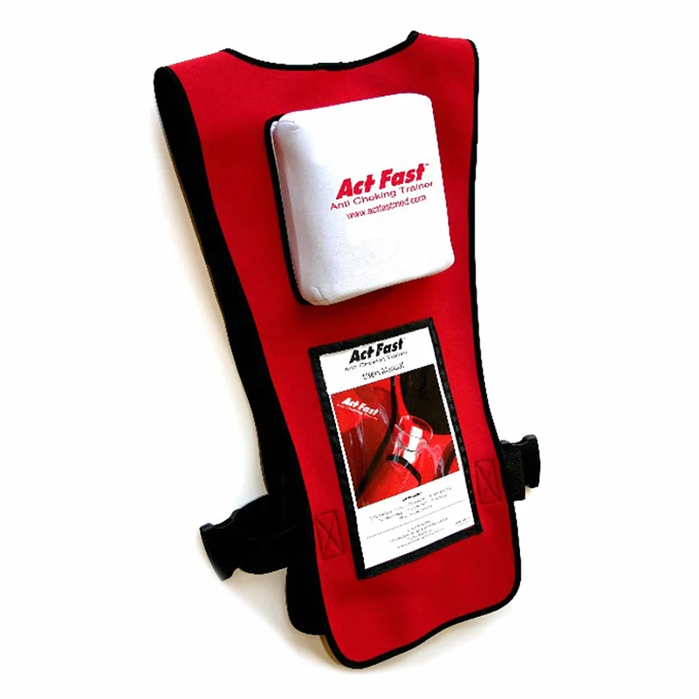 Act+Fast Anti strozzamento Trainer BackPad Borsa per il trasporto e 10 spine