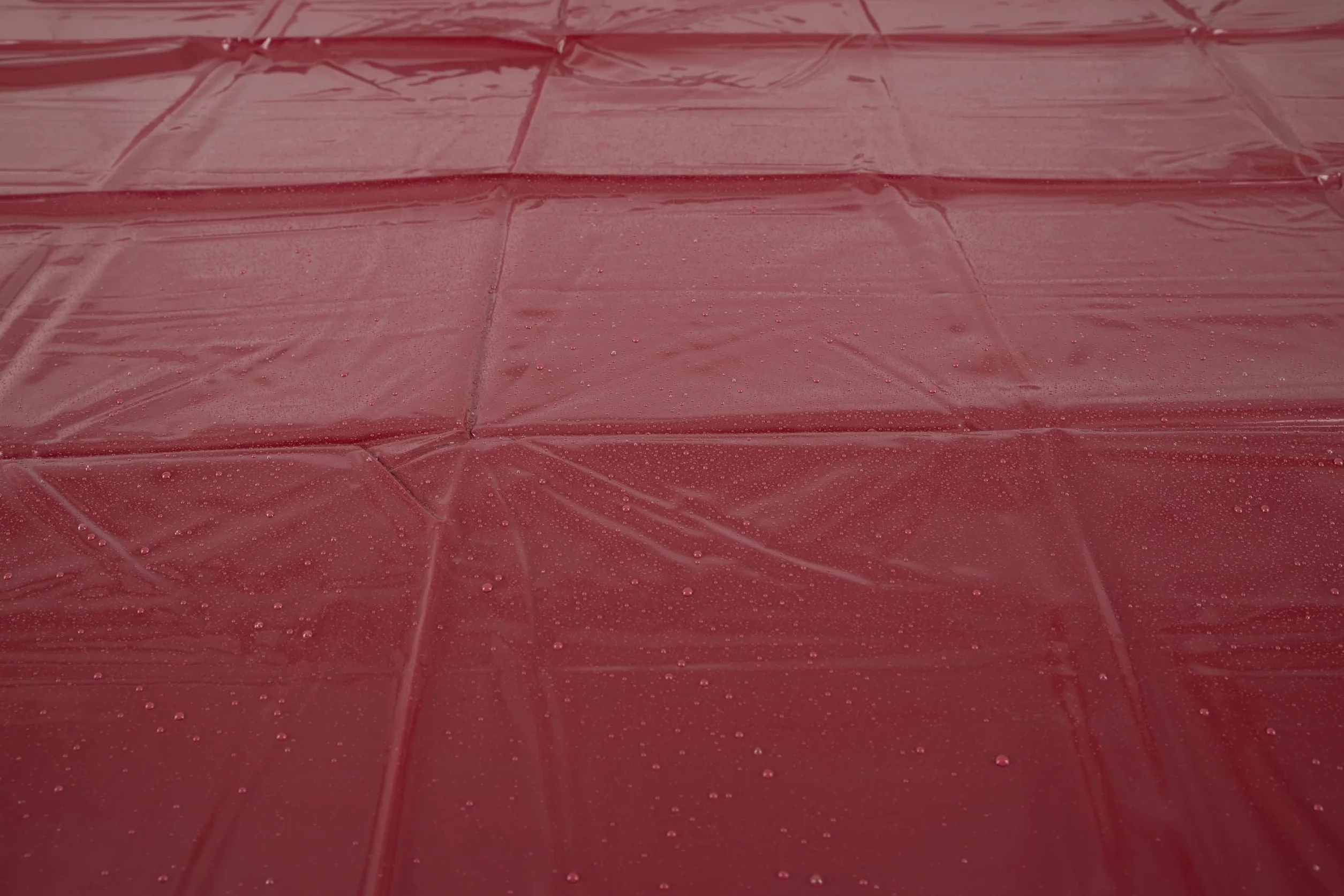 PVC Flat Bedsheet Doble Rojo
