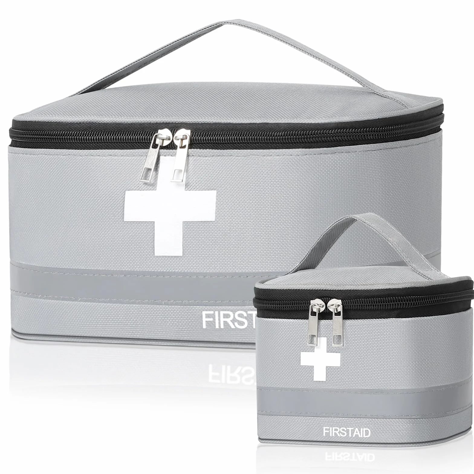 Cozary 2 Pezzi Kit Pronto Soccorso Vuota, Cassetta Pronto Soccorso Impermeabile, Porta Medicine da Viaggio