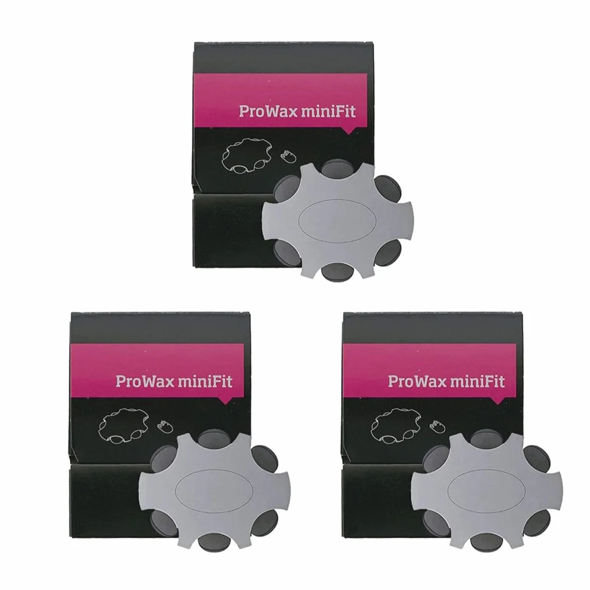 POFET Kit di Pulizia per Filtri di Protezione del Cerume per Apparecchi Acustici Accessorio Trasparente di Ricambio per Oticon ProWax MiniFit (3 Set)