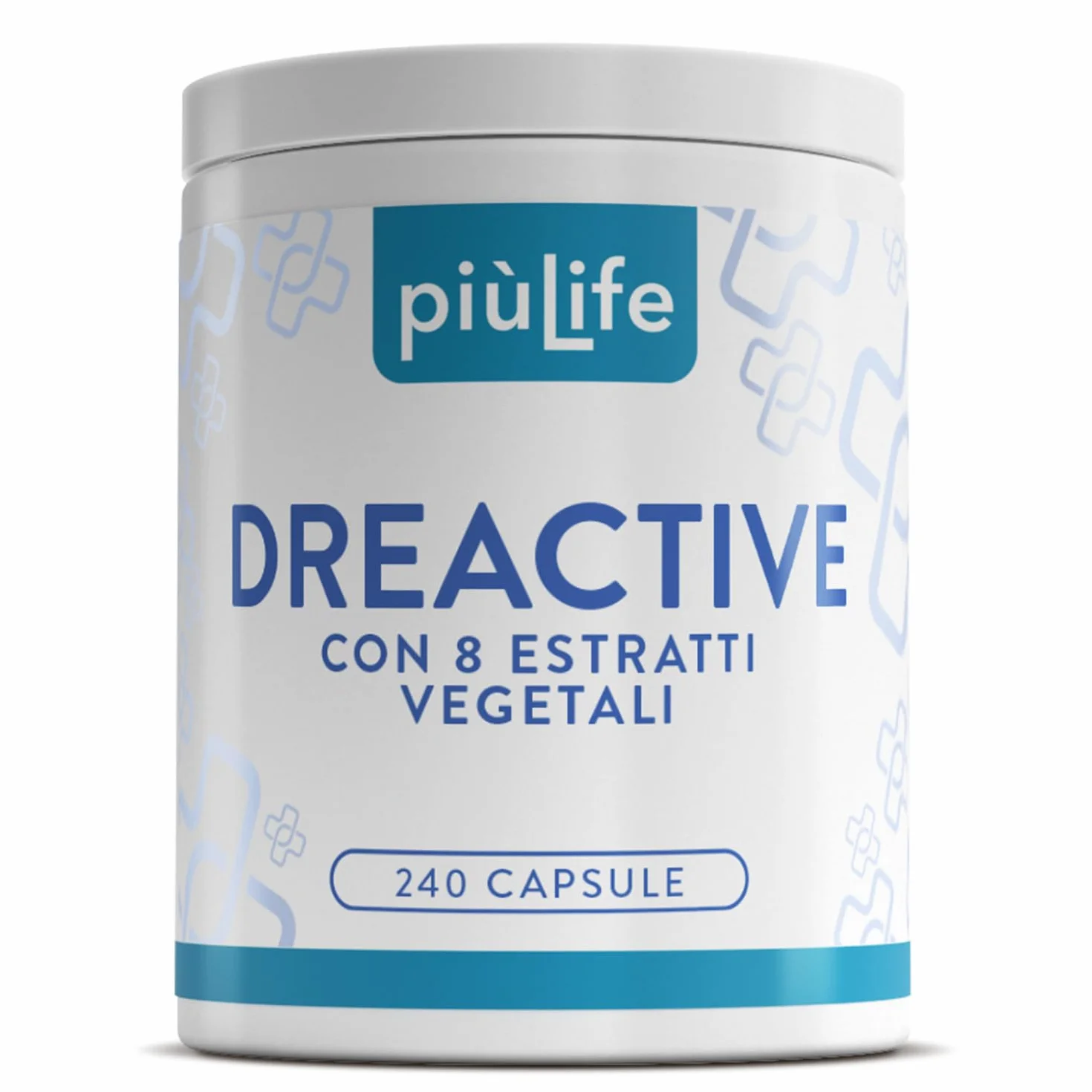 PiùLife Drenante Diuretico Naturale 240 Capsule, 8 Estratti Vegetali, Ananas Bromelina, Centella Asiatica, Betulla, Orthosiphon, Tarassaco, Pilosella, Cardo Mariano, Asparago Detox