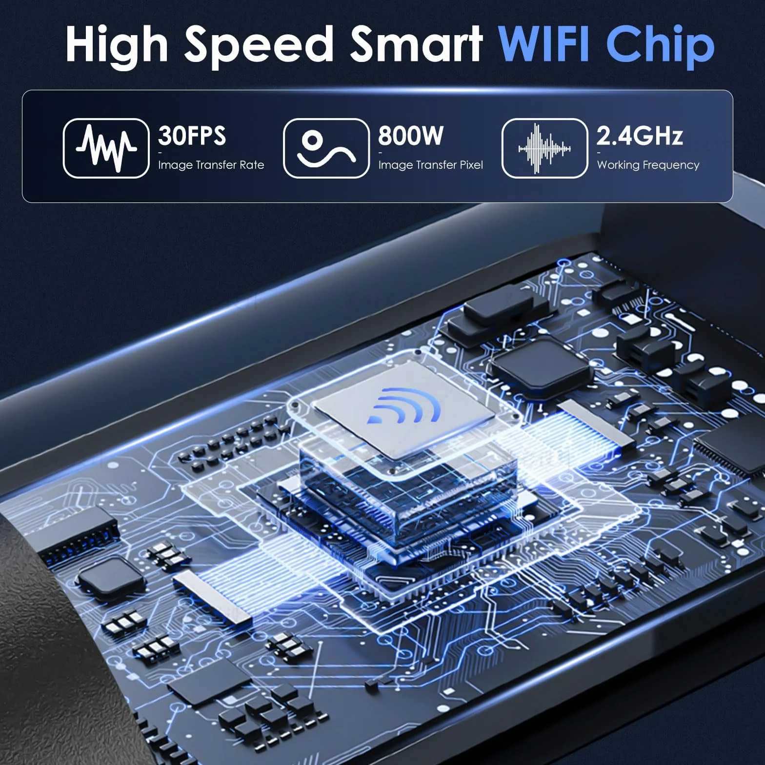 Otoscopio Pulizia Orecchie con Telecamera Ultra HD 1920P 3,5mm WIFI IP67 Impermeabile Compatibile Android IOS Nero