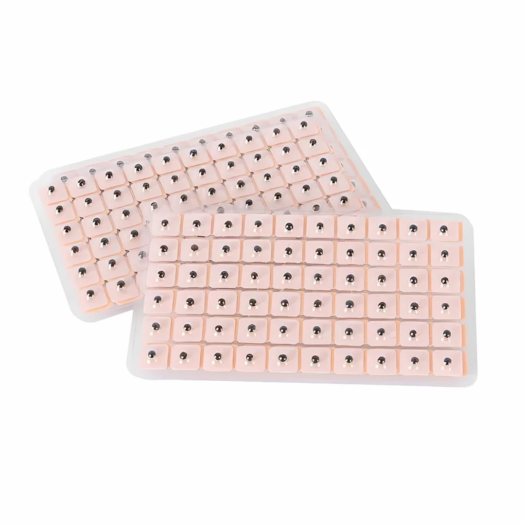 Ear Seeds 600 Pezzi Semi Agopuntura Auricolare Monouso Carta Rosa Dimensioni Standard Kit Digitopressione Multifunzionale Terapia