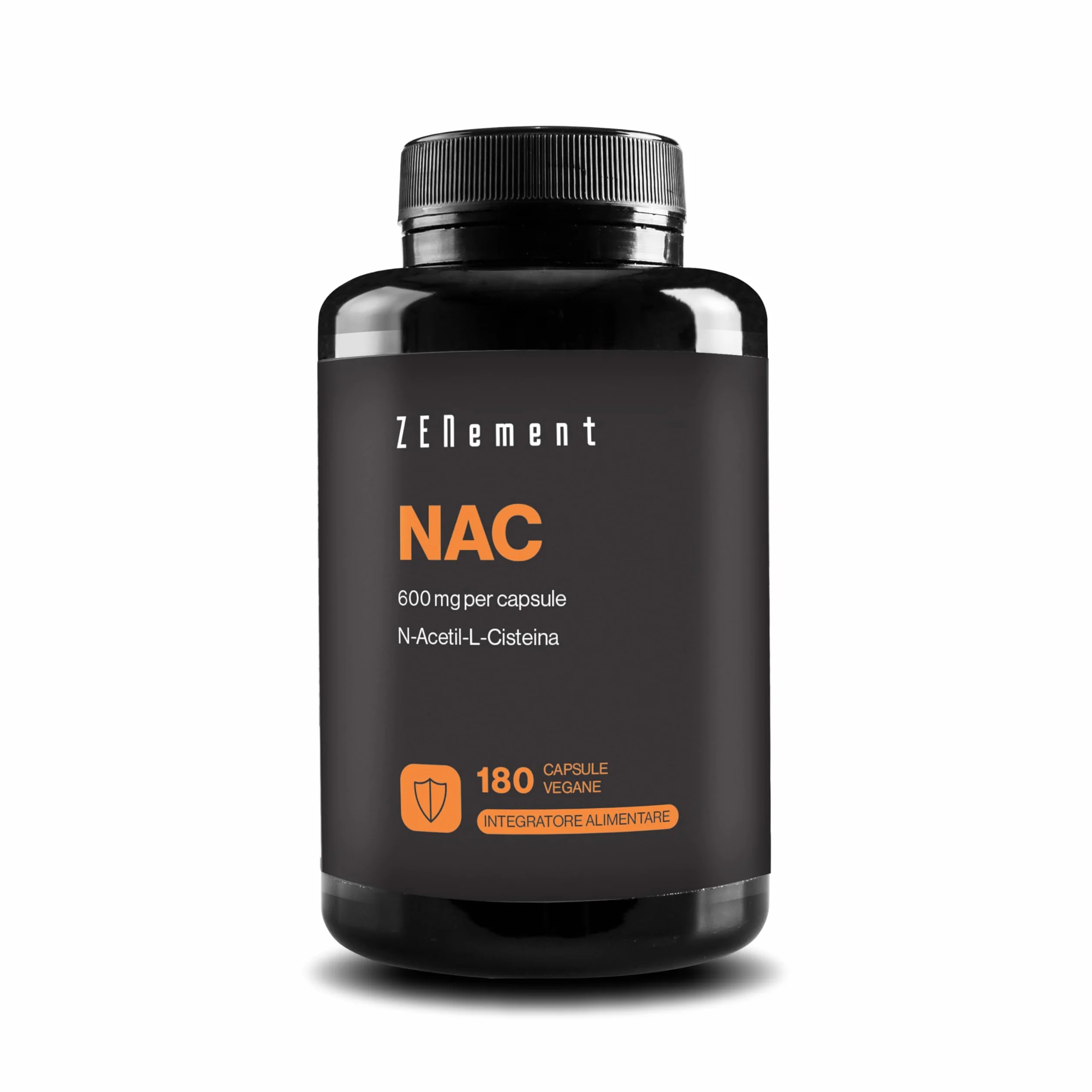 NAC N-Acetilcisteina 600 mg 180 Capsule Vegane Zenement