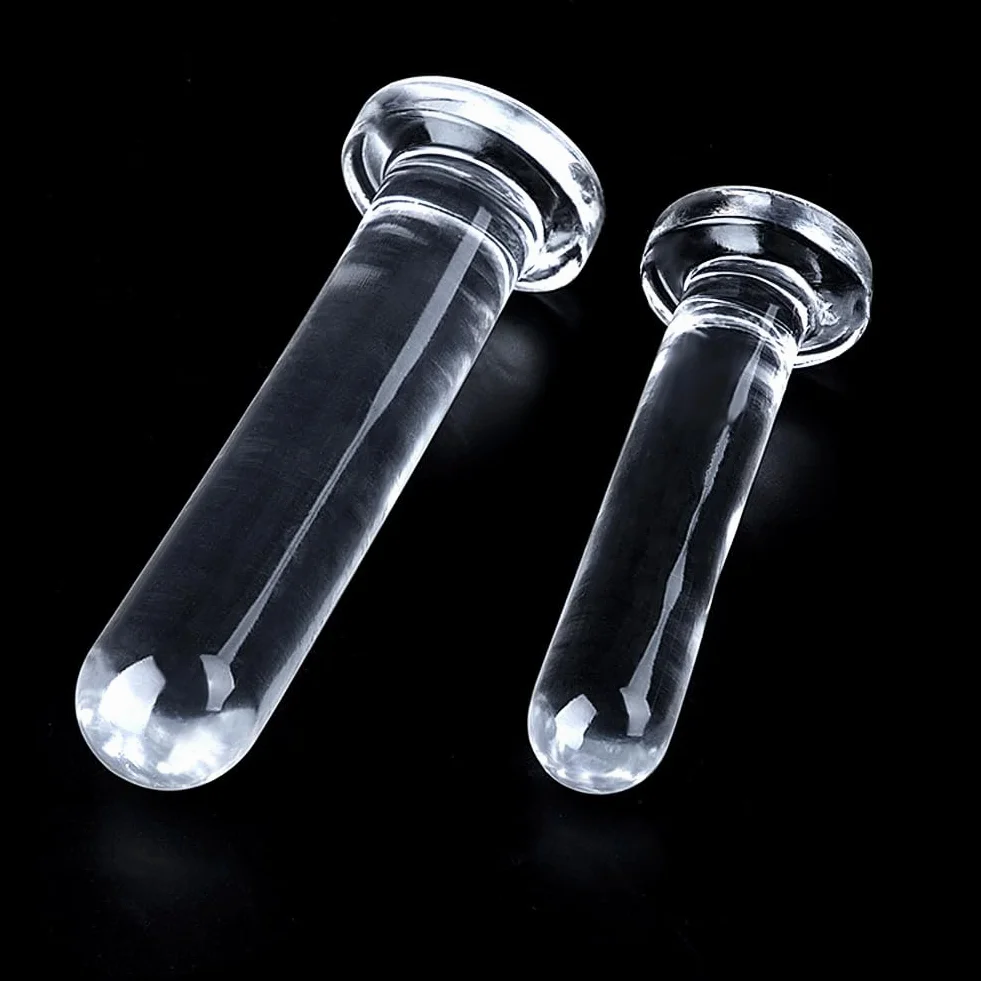 Roluck Plug Anale con Ventosa, TPE Dildo Trasparente Giocattoli Sessuali per Uomini Massaggio della Prostata Anale Masturbazione Stimolazione del Punto G per Donne (S)