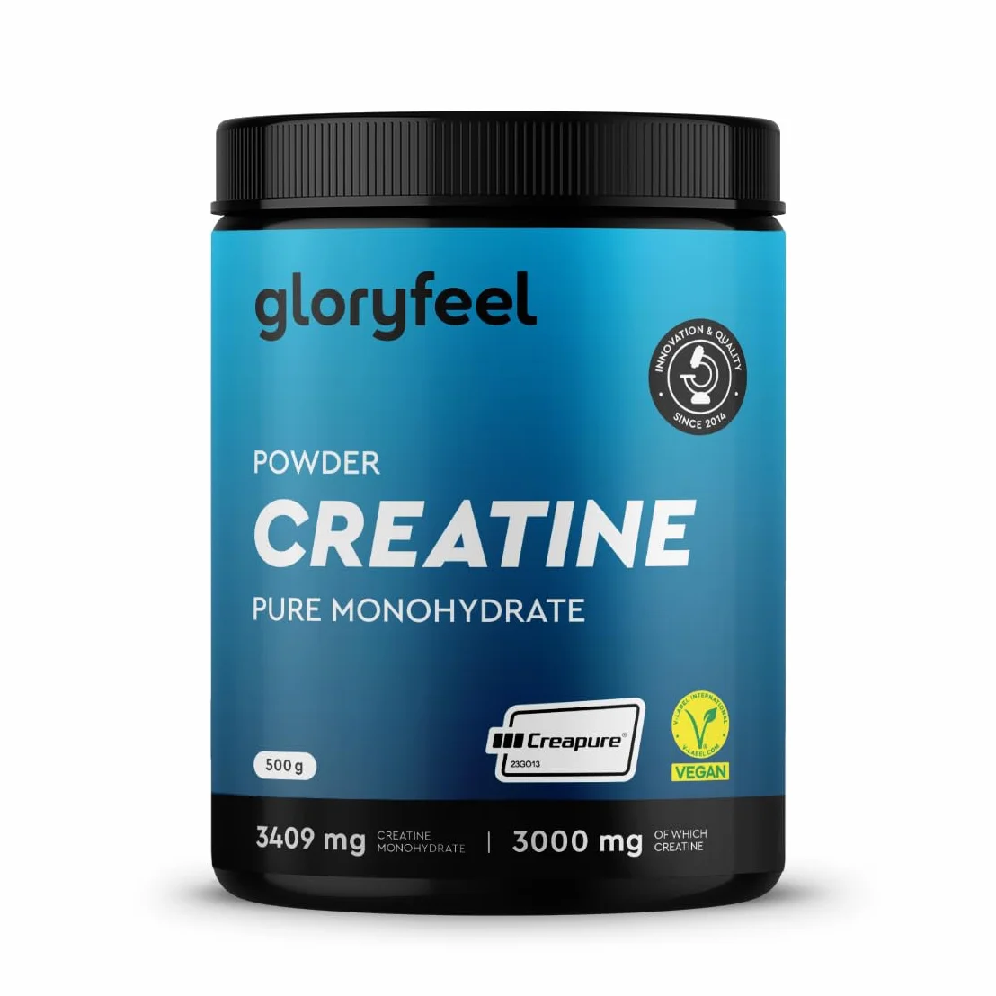 Creatina Monoidrata in Polvere 500 g Creapure, Supporto per Sport e Atleti