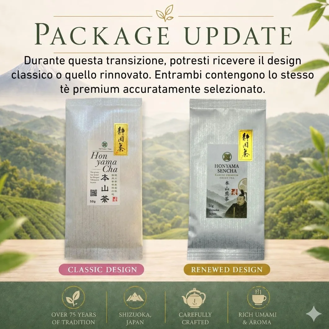 Daisan Tea, Honyama Tè Verde, Tè Verde Giapponese, Tè Sencha Premium | Tè fresco raccolto, Ryoku-Cha Verde Giapponese di Shizuoka, Giappone, Novità in Europa (100g)
