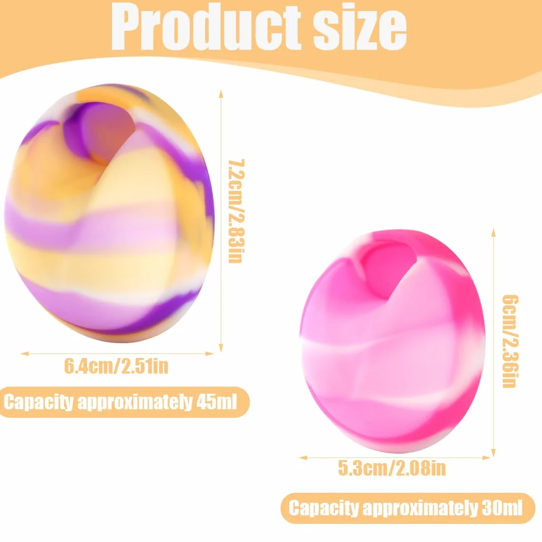IKOPFLN 2 pezzi di disco mestruale, disco mestruale riutilizzabile, coppetta mestruale, tazze mestruali a prova di perdita realizzate in silicone, per donne sport attivi（S+L, Rosa + Viola
