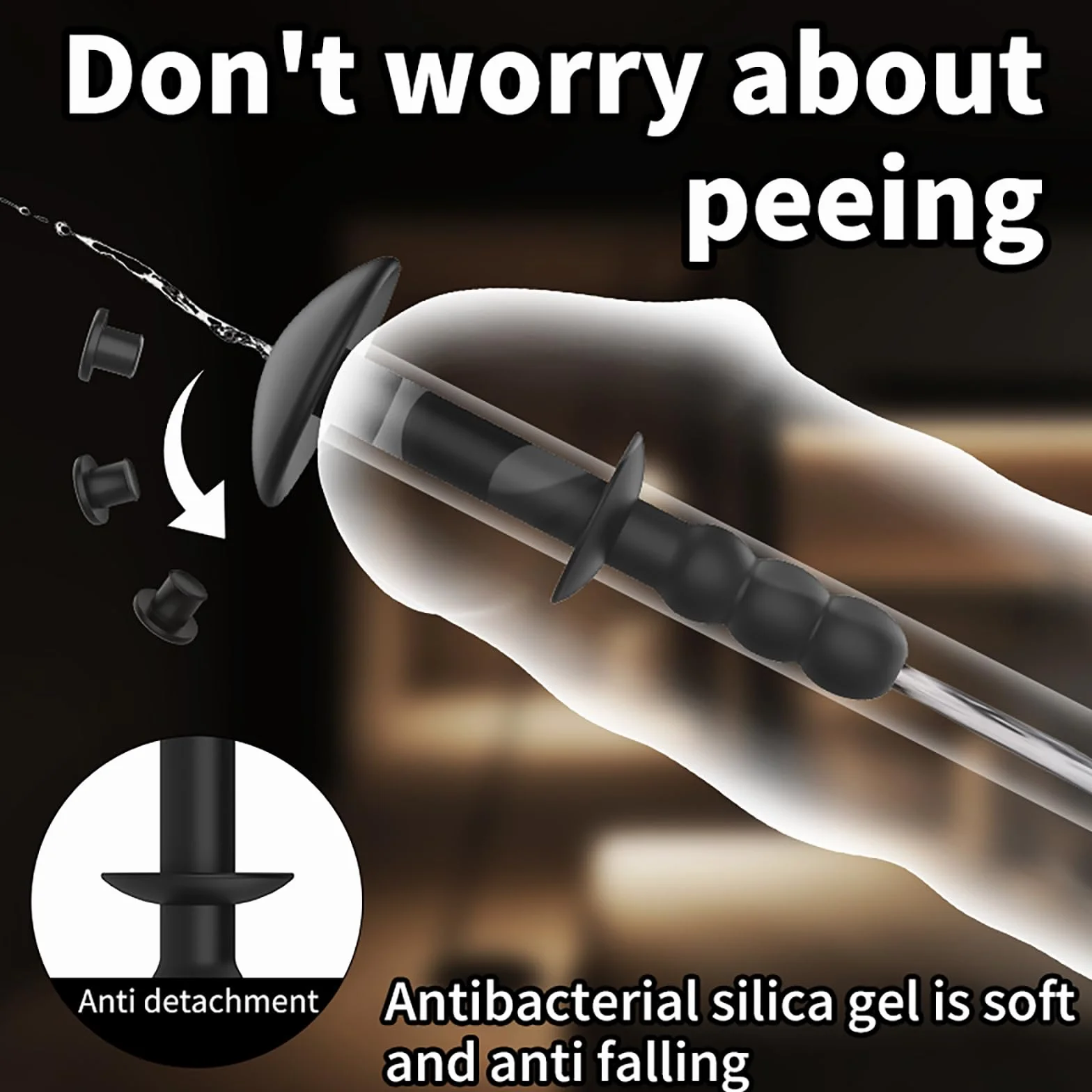 Set Di 3 Dilatatori Plug Uretrale in Silicone Plug Per Pene Catetere Cavo Dilatatori Uretrali Per Uomini Stimolazione Della Prostata Giocattoli Sessuali