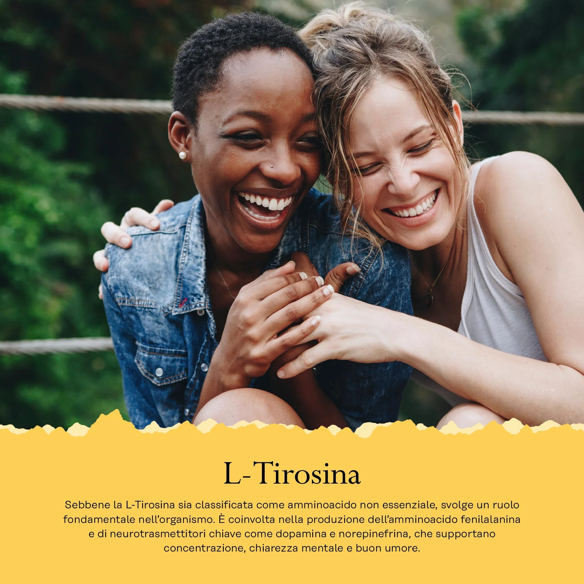 Solaray L-Tirosina 1000mg 100 Capsule Integratore di Aminoacidi Essenziali
