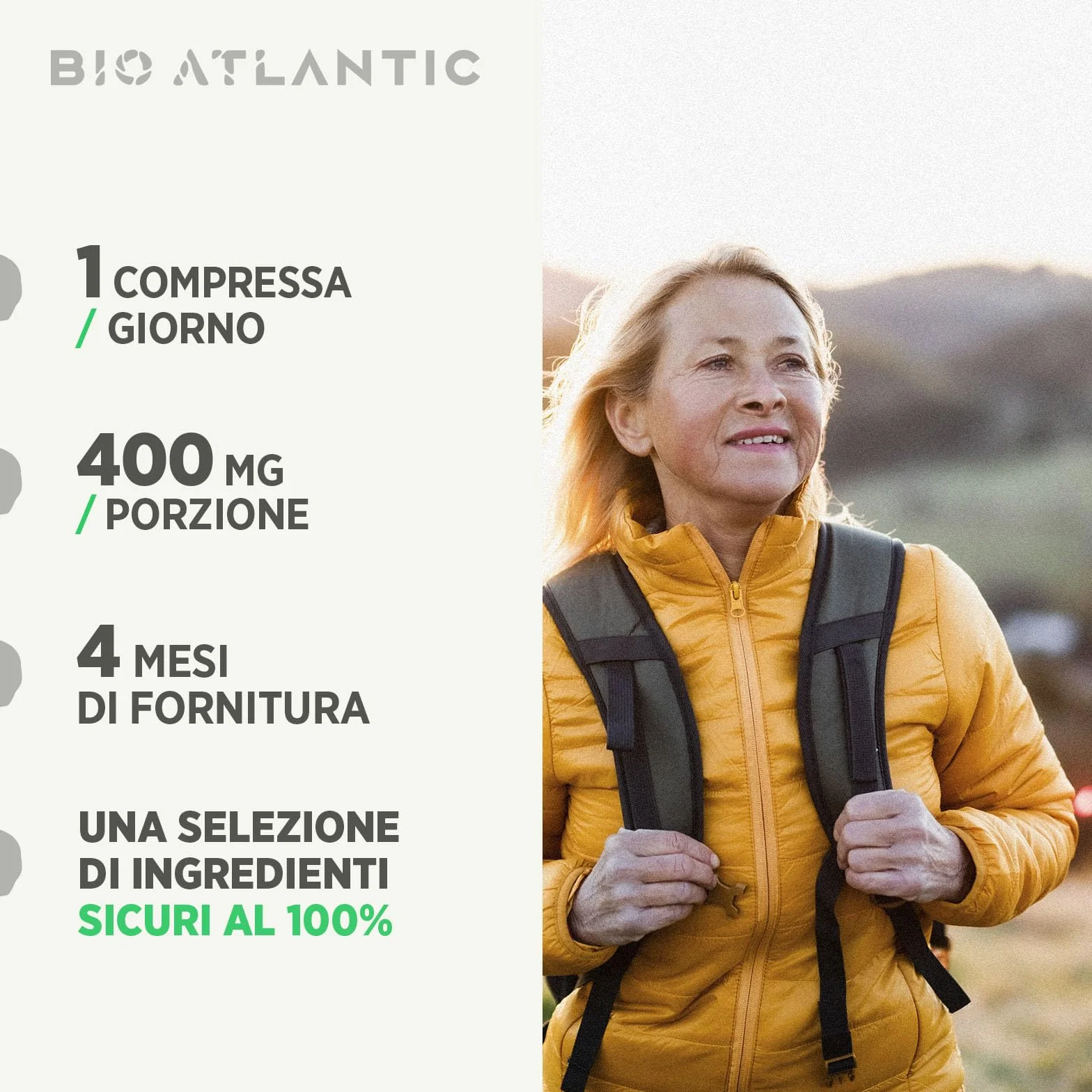Iperico Bio (Erba di San Giovanni) 400mg - 120 compresse, Polvere di Iperico sommità fiorite : 400mg - Agente di carica : carbonato di magnesio