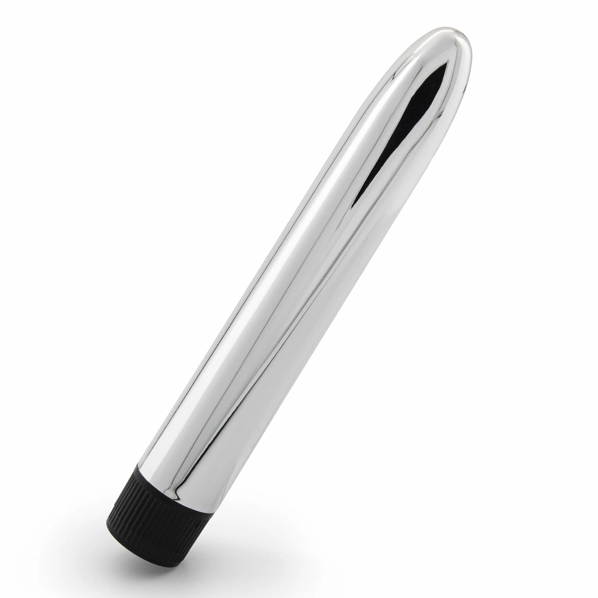 EESH® vibratore classico argento da anale vaginale per uomo e donna sex toys 17 cm silver bullet con velocità regolabile