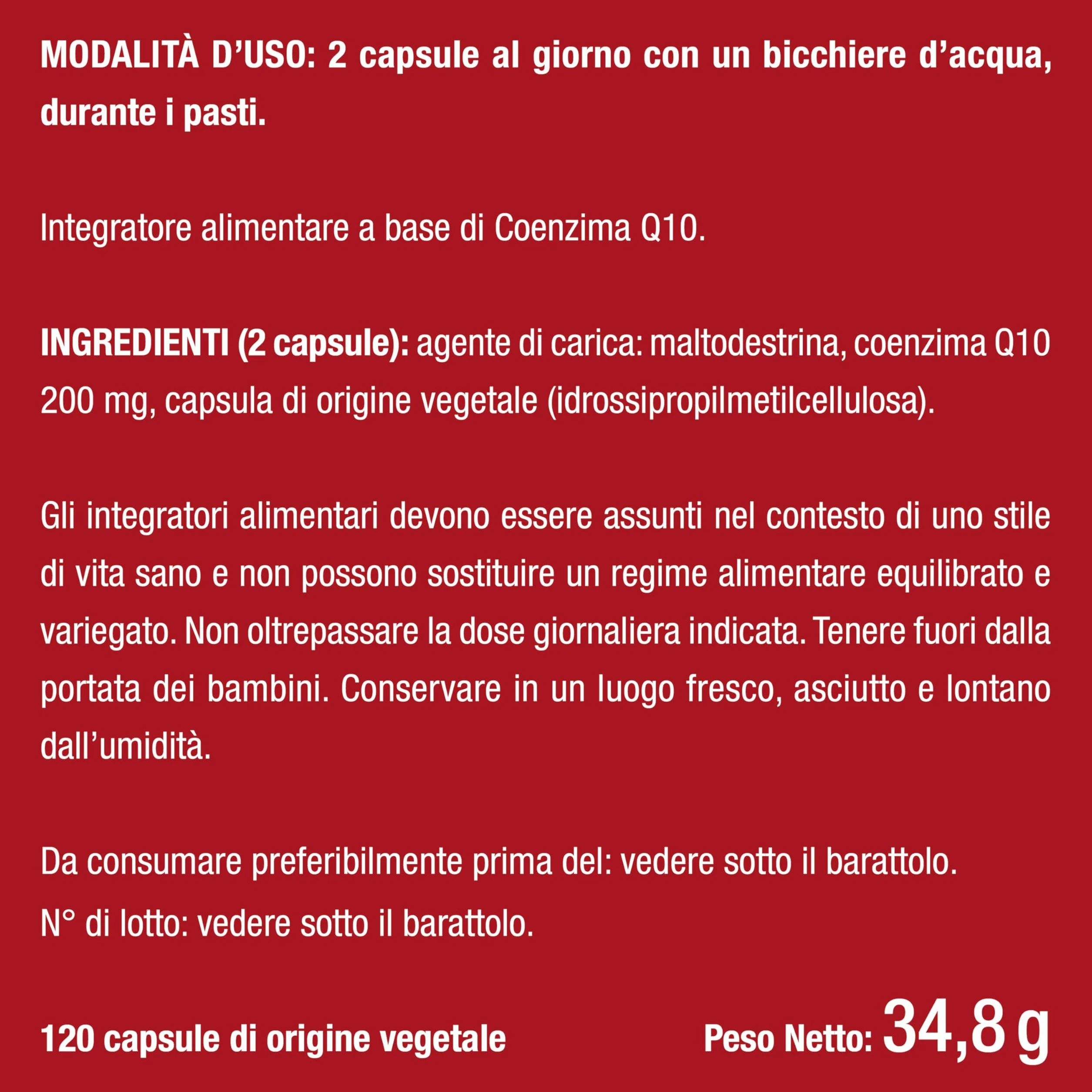 COENZIMA Q10 Ubichinolo 200 mg | Potente Integratore Naturale | Azione Anti-Età | Energia Cellulare | Massimo Assorbimento | 120 Capsule Vegane | Nutrimea