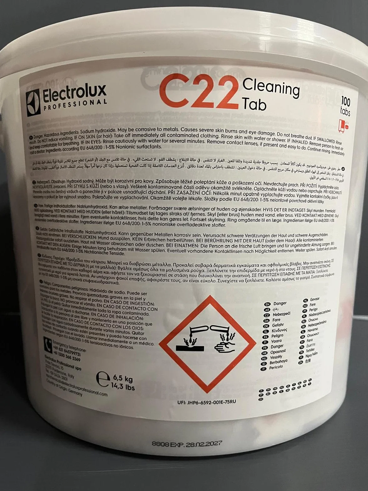 Electrolux Professional - Detergenti Solidi - C22 Cleaning Tab e C25 Rinse & Descale Tab