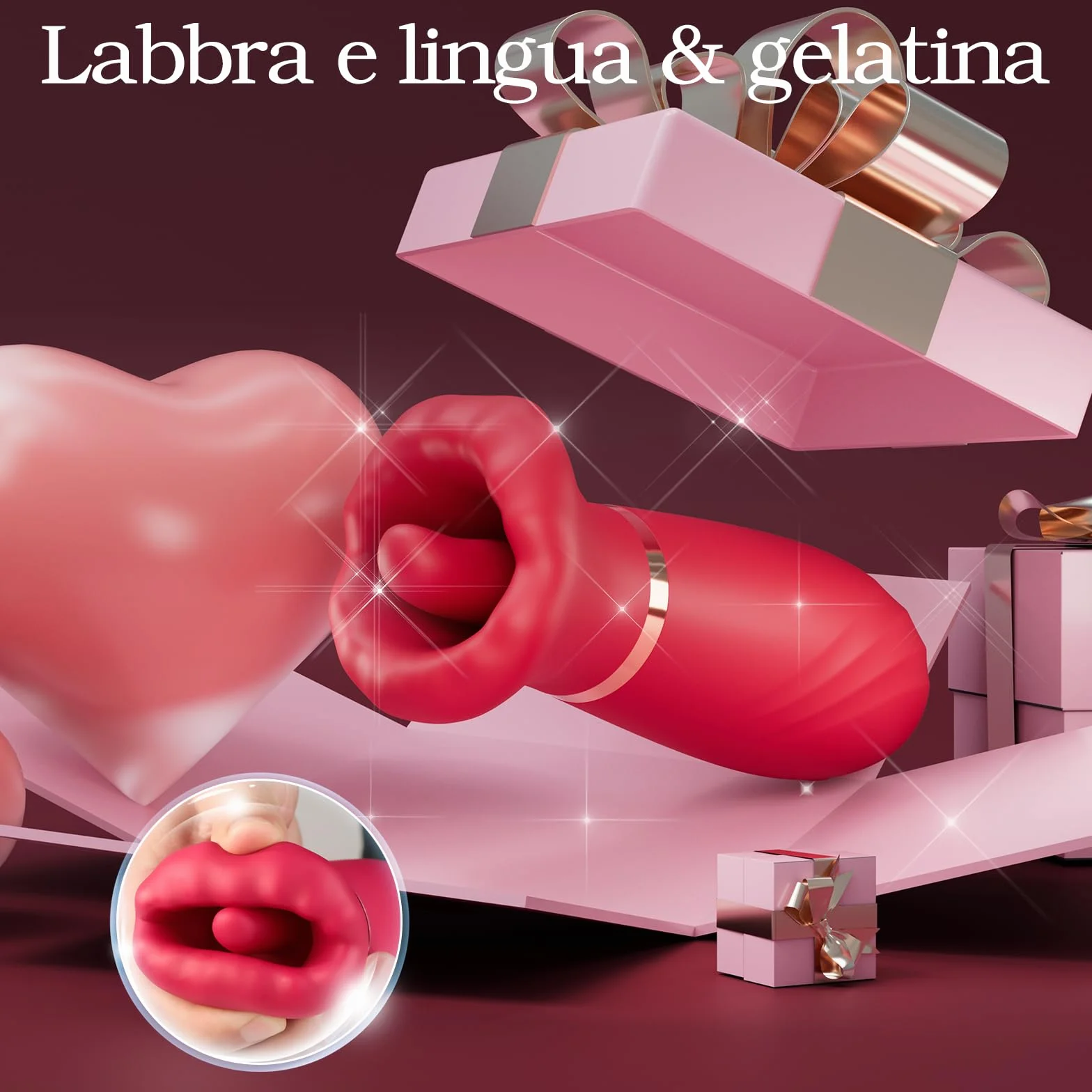 Vibratore Giocattoli Sessuali per Donne Sex Toy Solo - Vibratori per donne con 10 modalità di vibrazione e 10 modalità di leccate, vibratore per punto G con stimolazione del clitoride per Femmina