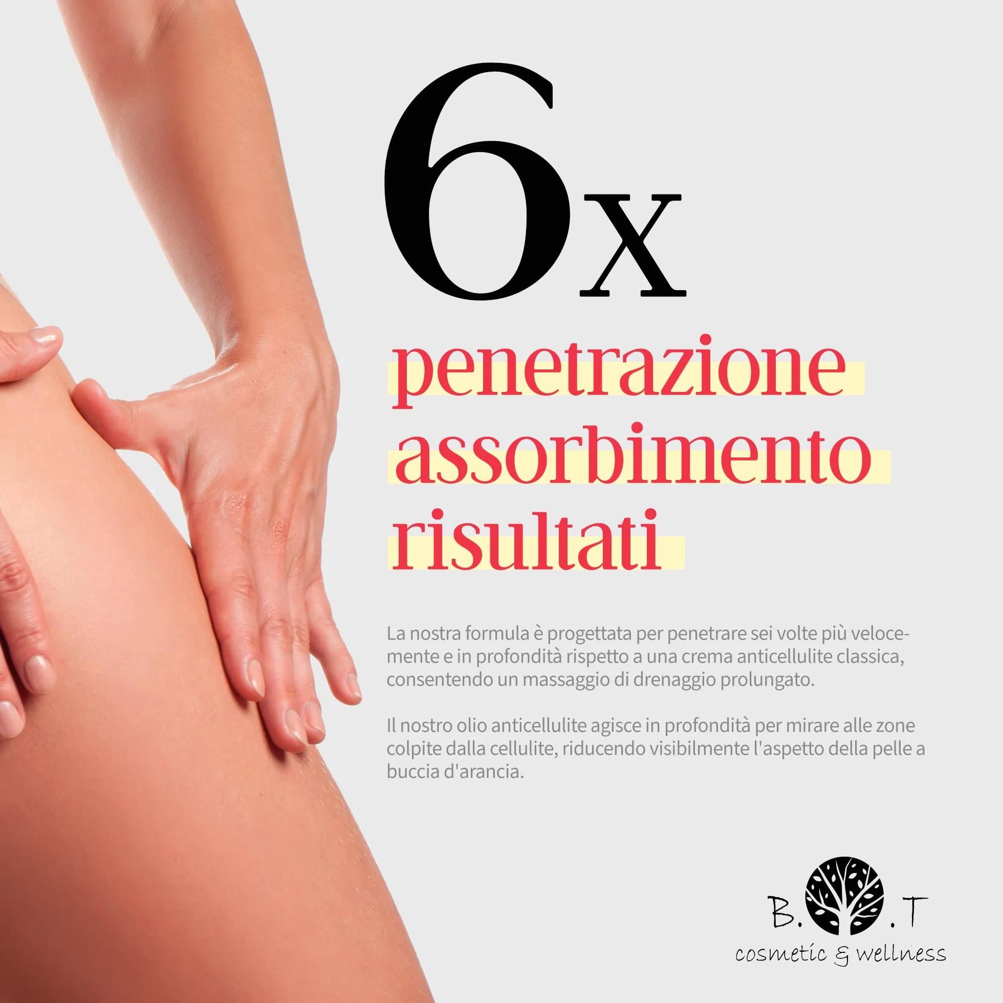 Olio da Massaggio Snellente e Anticellulite Ultra Intensivo 500 ml 100% Naturale Formula Penetrante Profonda