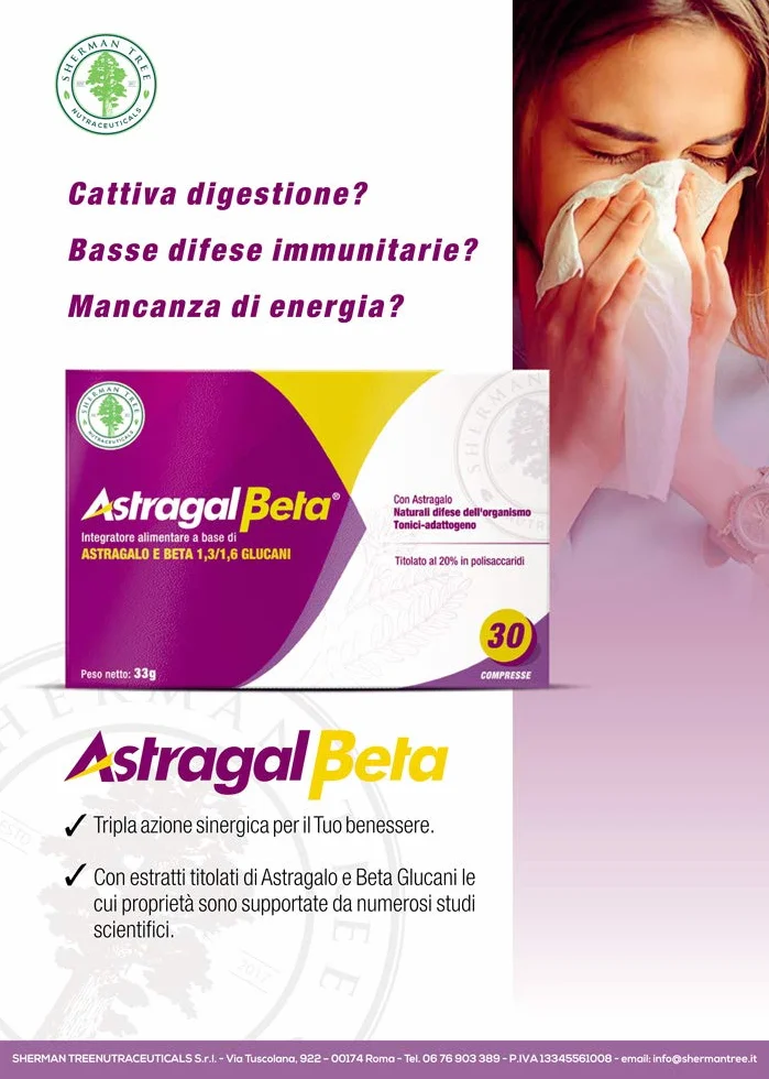 AstragalBeta Integratore Astragalo 70% Polisaccaridi e Beta-glucani