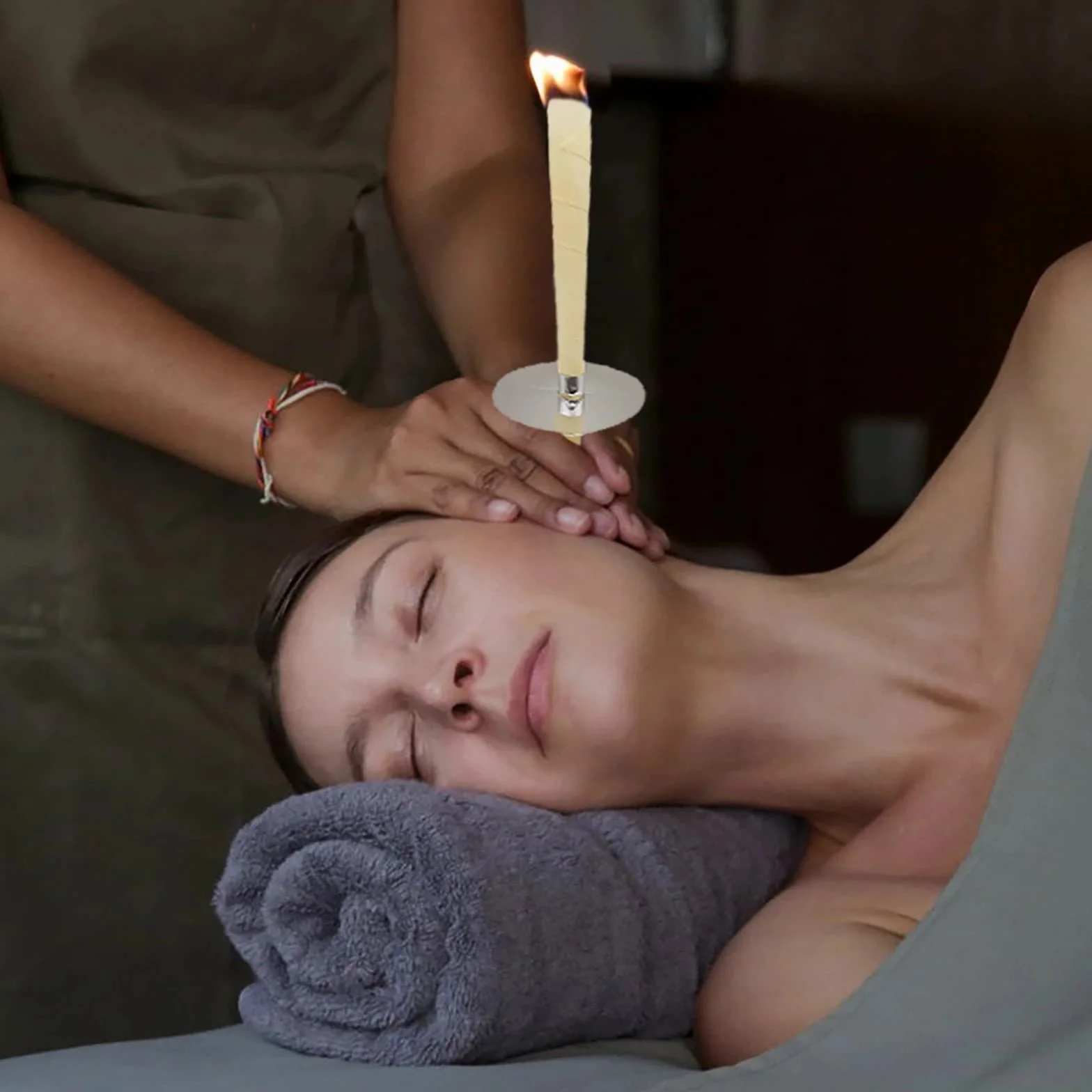 Setablu - Coni di Cera per Orecchie | Naturali con Cera d'Api e Cotone | Rimozione Cerume | Relax Corpo e Mente | Disco Protettivo e Stop Drop | 2 Pezzi