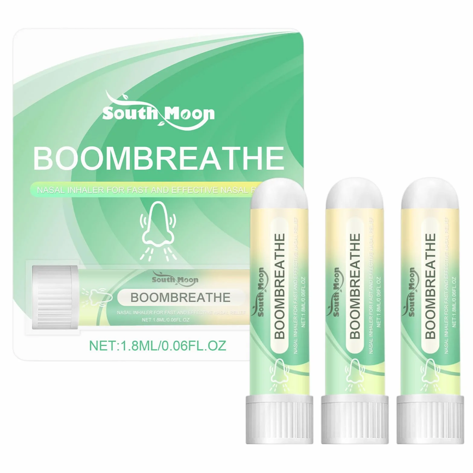 3 Pezzi Inalatore Thailandese Con Sensazione Di Freschezza Piccolo E Portatile Nasal Stick Perfetti per Lavoro, Studio O Viaggi