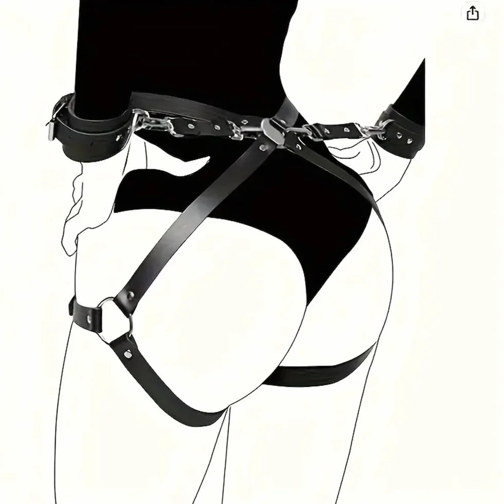 Cinghia in pelle PU, cinghie per il corpo e per le gambe, bendaggi