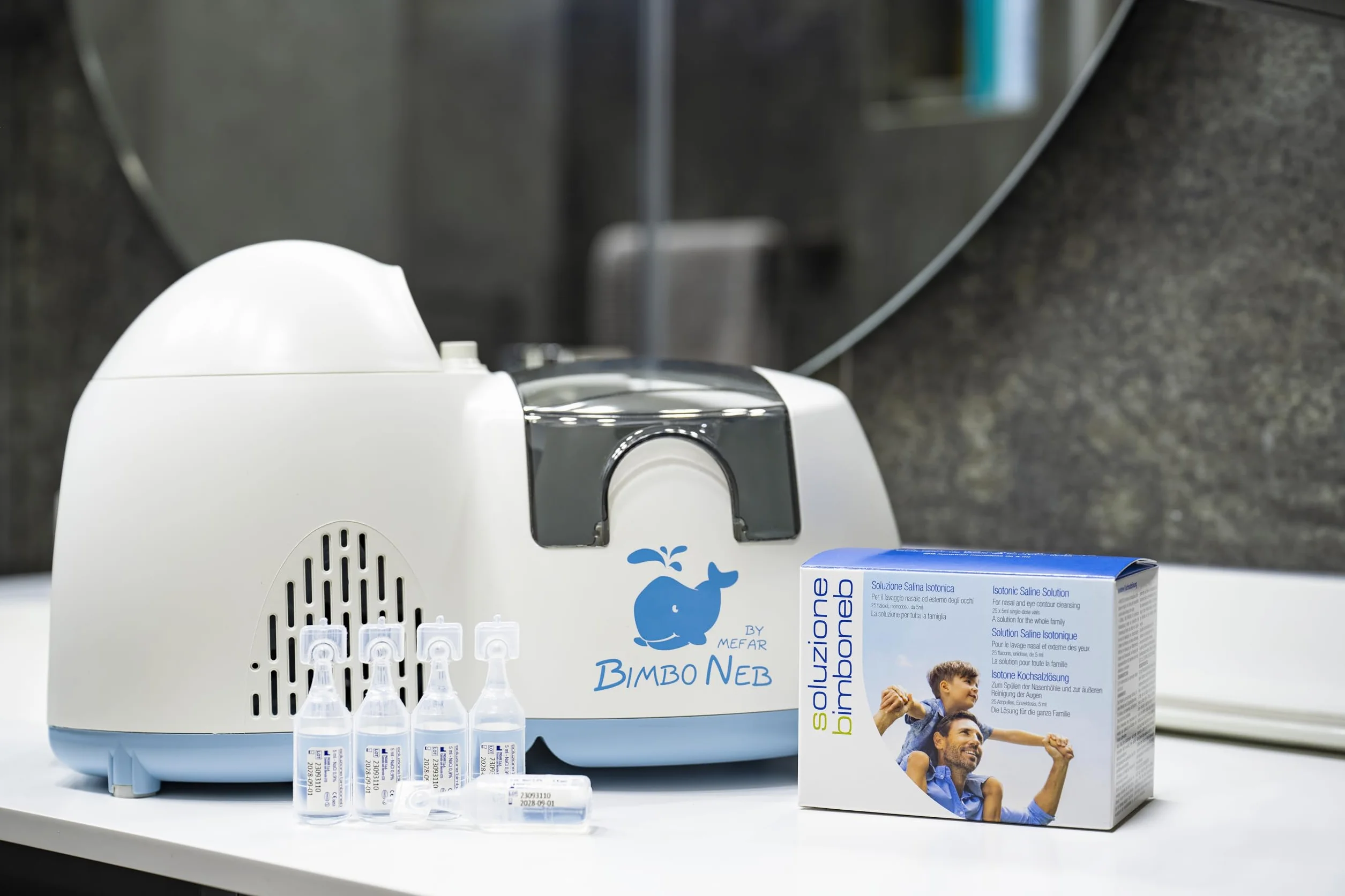 Air Liquide Healthcare Soluzione Isotonica Sterile Bimboneb 25 Flaconcini 5 ml Cavità Nasali Igiene Oculare