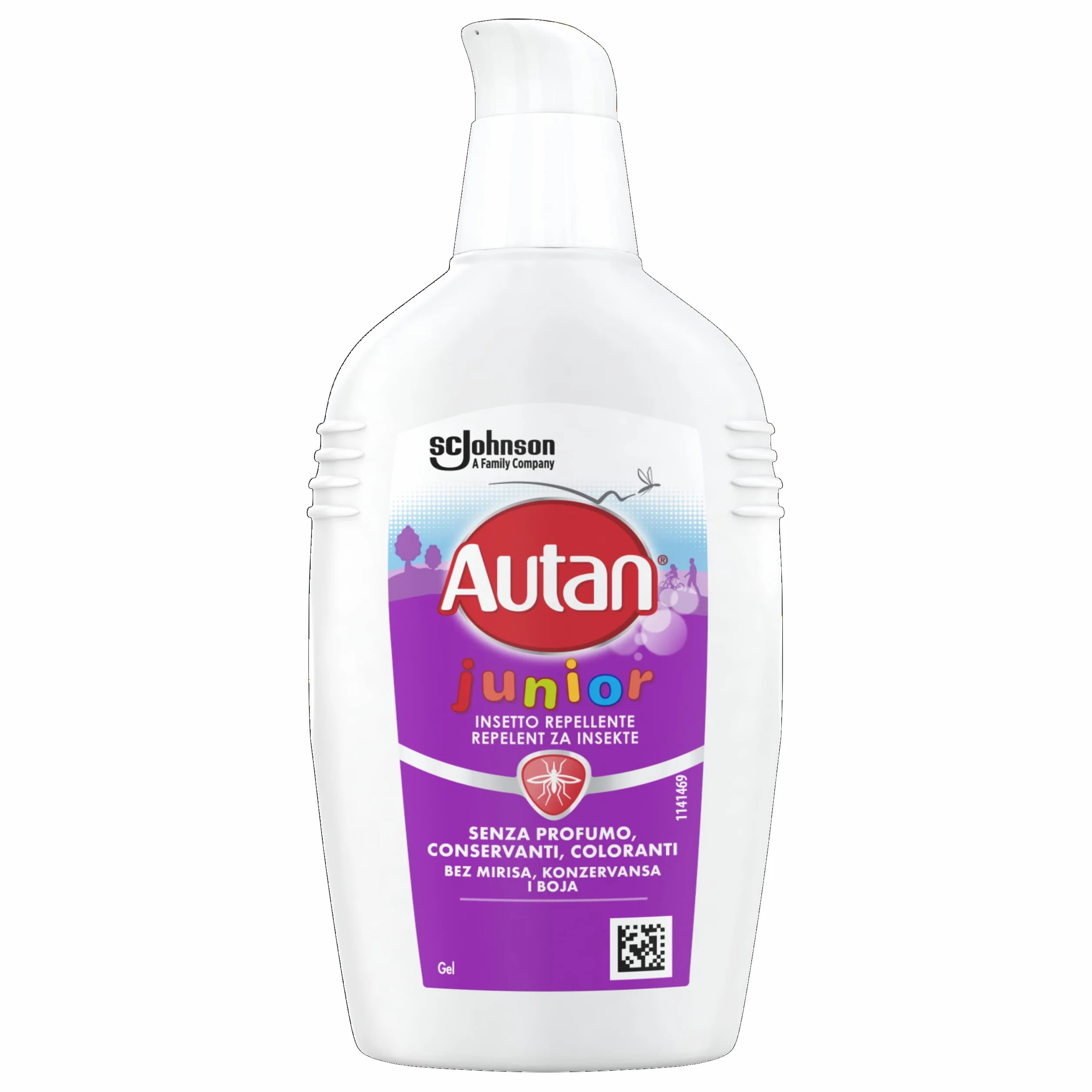 Autan Junior Gel Antizanzare, Repellente Zanzare, Dermatologicamente Testato, Protezione fino a 4 ore per bambini dai 2 anni, 1 Confezione da 100ml