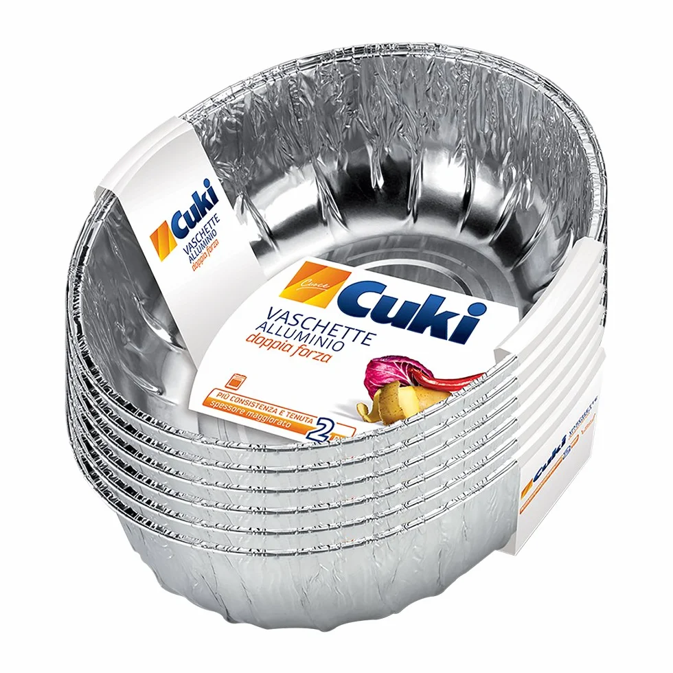 Cuki Vaschette Alluminio Doppia Forza Pollo Arrosto 12 sztuk Multipack