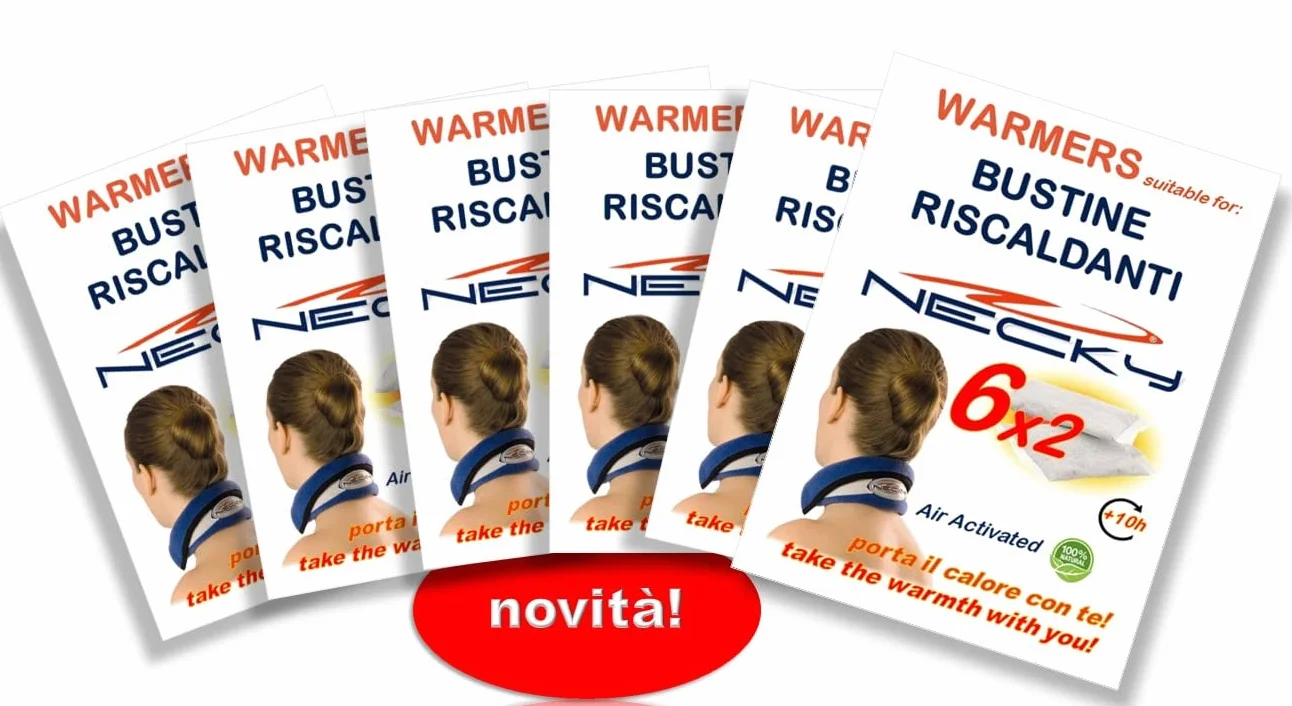 NECKY Lo Scaldacollo (M-L) - Il Colletto riscaldante Ideale per l’Applicazione localizzata e duratura del Calore.