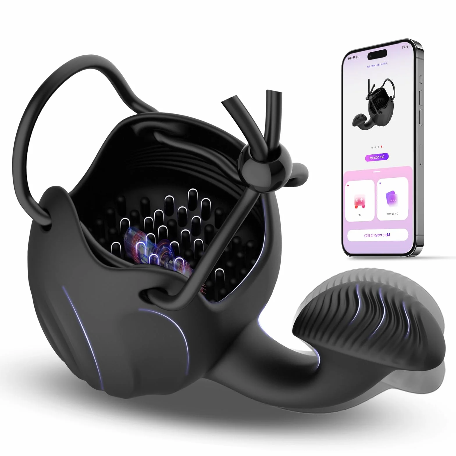 App di Telecomando Prostata Vibratoreper Sextoysys Uomo, 3 in1 Addestramento in Ritardo Vibratore per Coppia Sex Toys, con 10 Vibrazioni Modalità Anello Vibrante per il pene Plug Anale