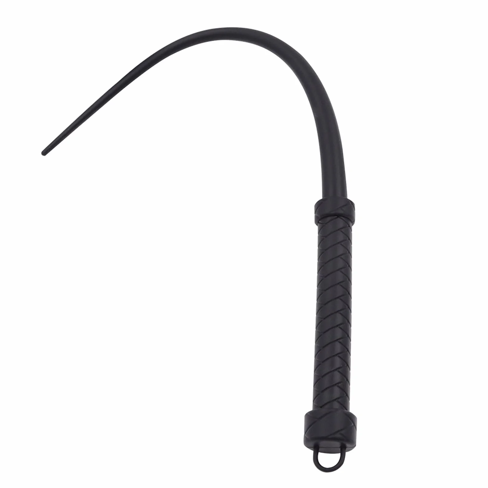 Frustino Sadomaso in Silicone, Frusta Morbida per Giochi SM Bondage Flogger per Coppie (Black)