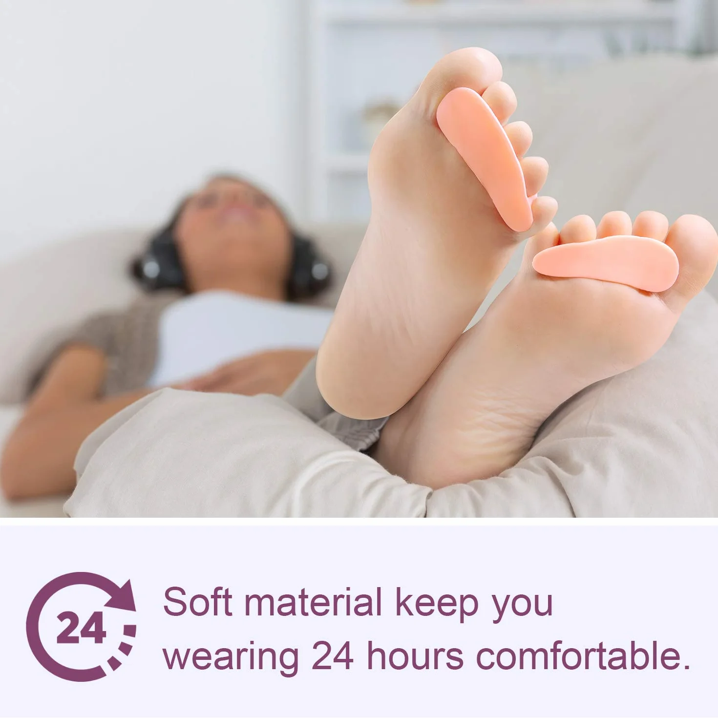 Promifun Separatori Dita Piede in Gel 6 Pezzi – Distanziatori per Dita in Silicone per Dita a Martello