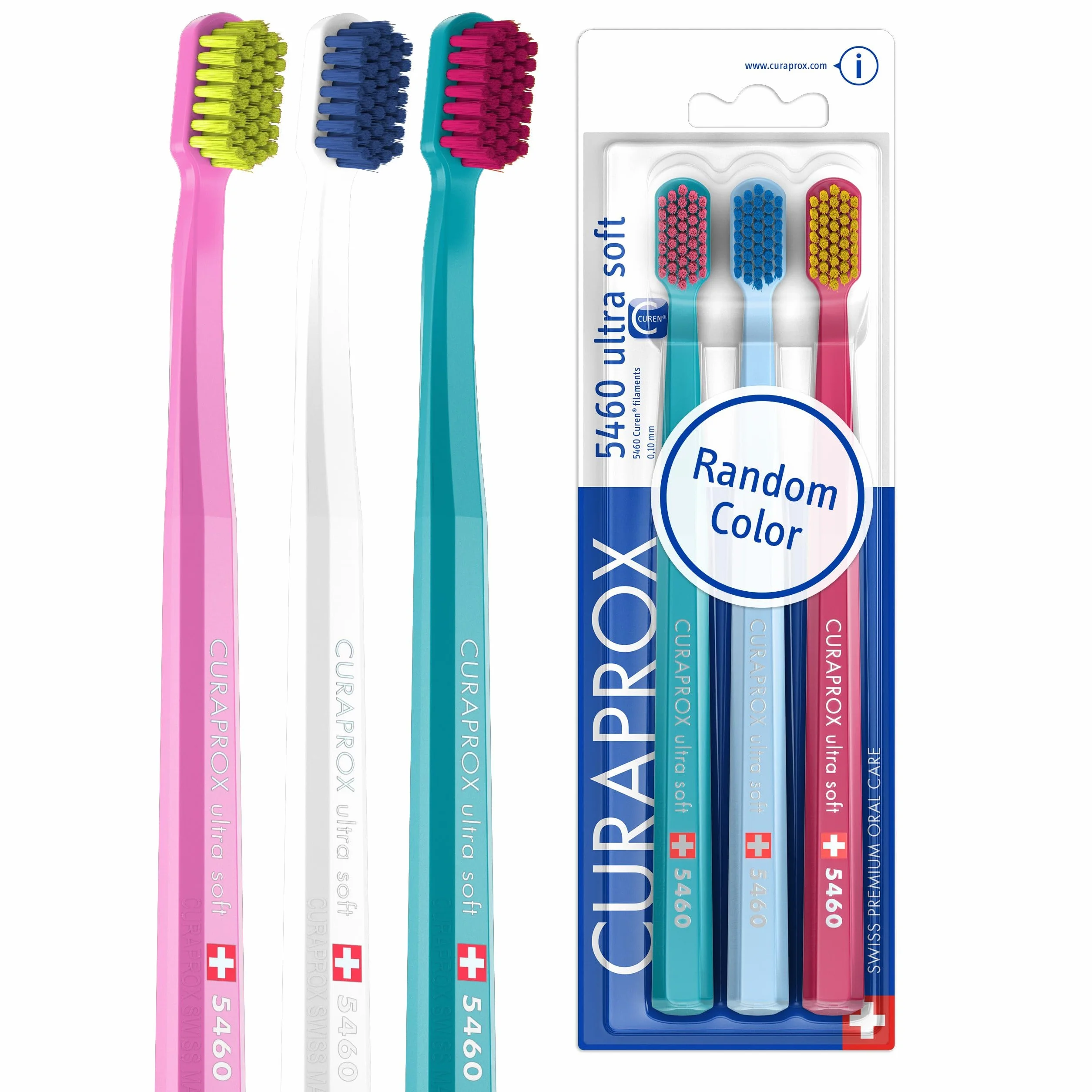 Curaprox CS 5460 Spazzolino ultra-morbido Gomma per adulti e cura dei denti Setole Curen pulizia delicata