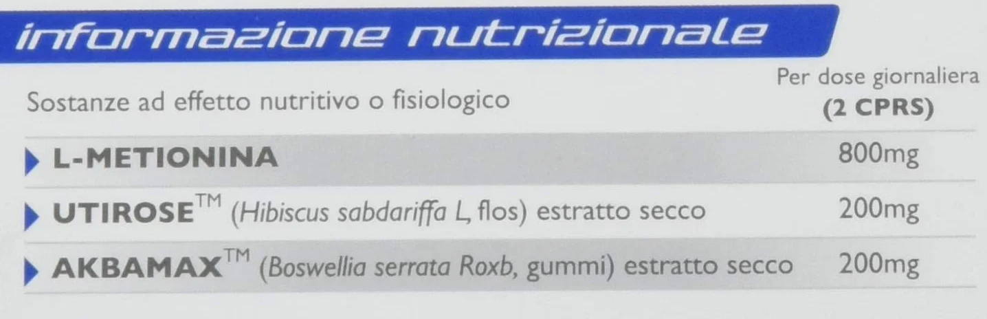 Acidif Plus® - Integratore Alimentare a Base di L-Metionina, Estratto Secco di Boswellia Serrata e Estratto Secco di Ibisco Favorisce Funzionalità Urinaria, 14 Compresse Retard senza Glutine/Lattosio