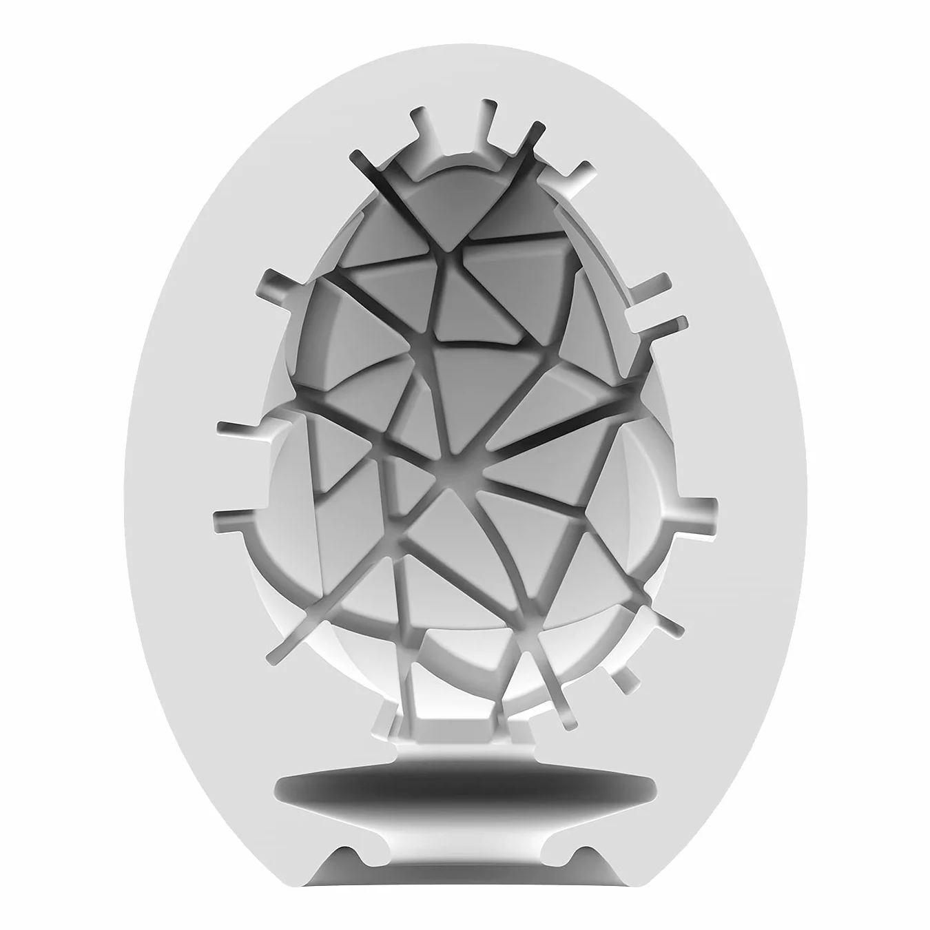 Satisfyer Masturbatore Egg | Sex Toys Masturbatore Uomo | Struttura flessibile modellata per il massimo piacere | Sensazione realistica | TPE | Non necessita di lubrificante | Sex Toy Crunchy