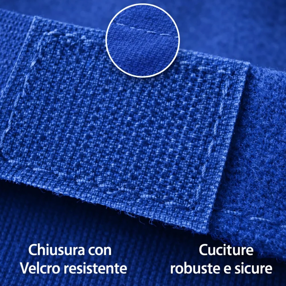 Sacca Porta Gel Caldo/Freddo Blu 12,5 x 26 cm con Fascia di Fissaggio 1 Pezzo