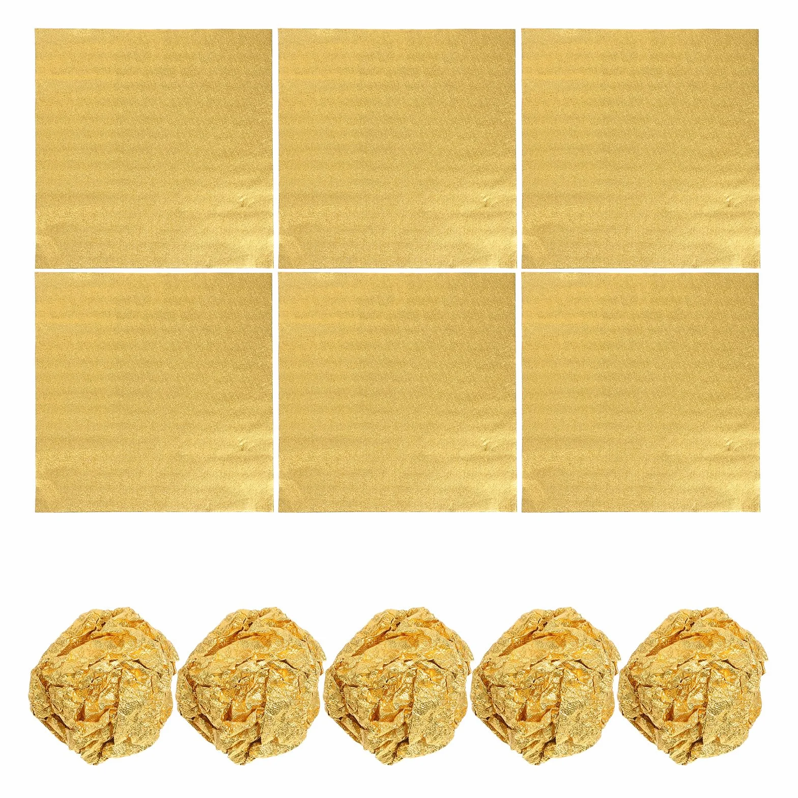 Carta Stagnola Dorata Per Cioccolatini - 200 Fogli Di Alluminio Per Confezionare Dolci, Regali E Alimenti - 20x20cm