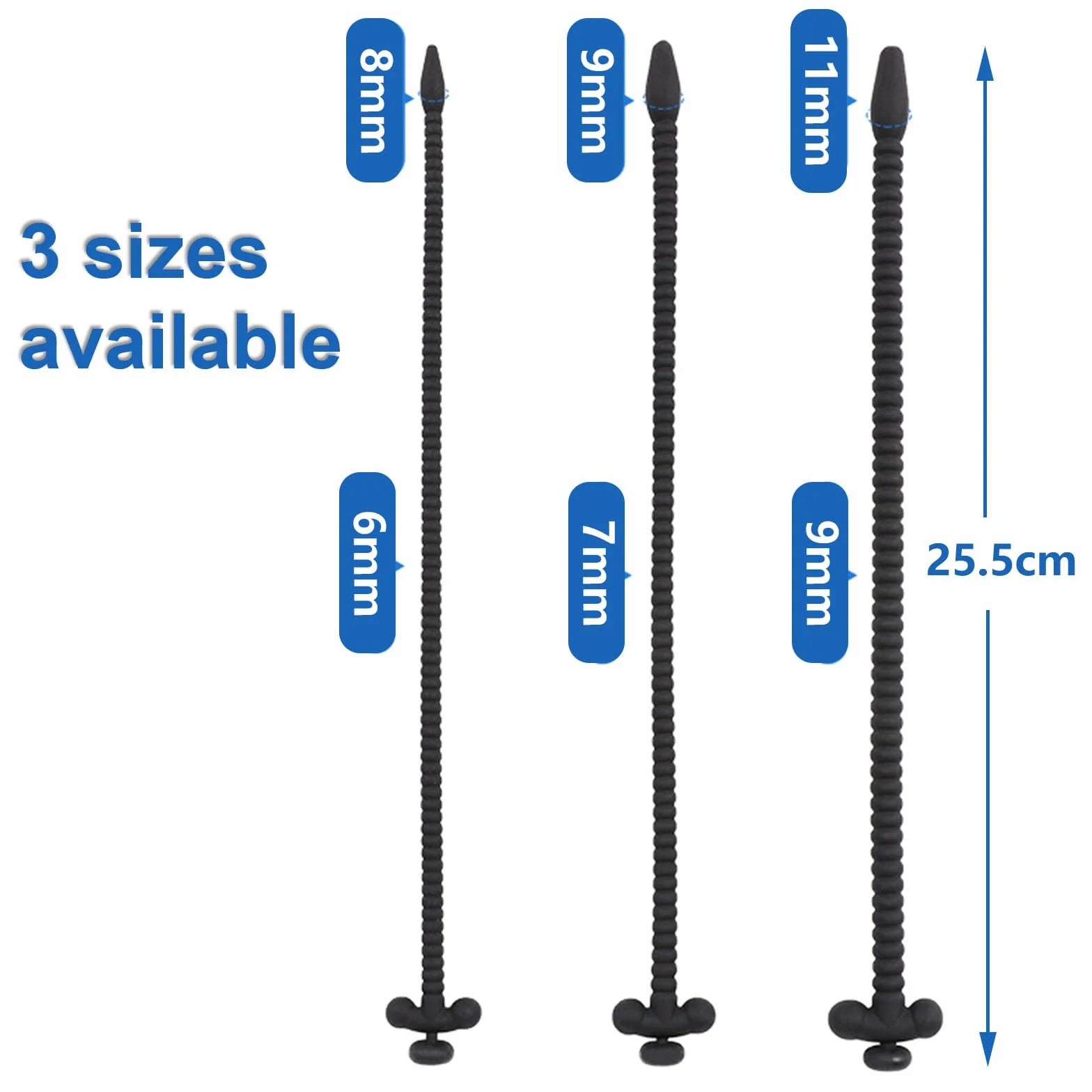 Tubo fitness maschile con rivestimento rimovibile, lungo tubo per esercizi per urinare facilmente -ITHB12 (A:Diametro del tubo: 6 mm)